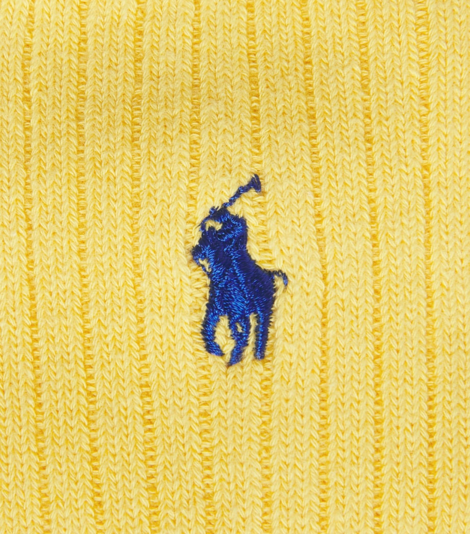 Polo Ralph Lauren Mens Classic Crew Socks Yellow Image 2