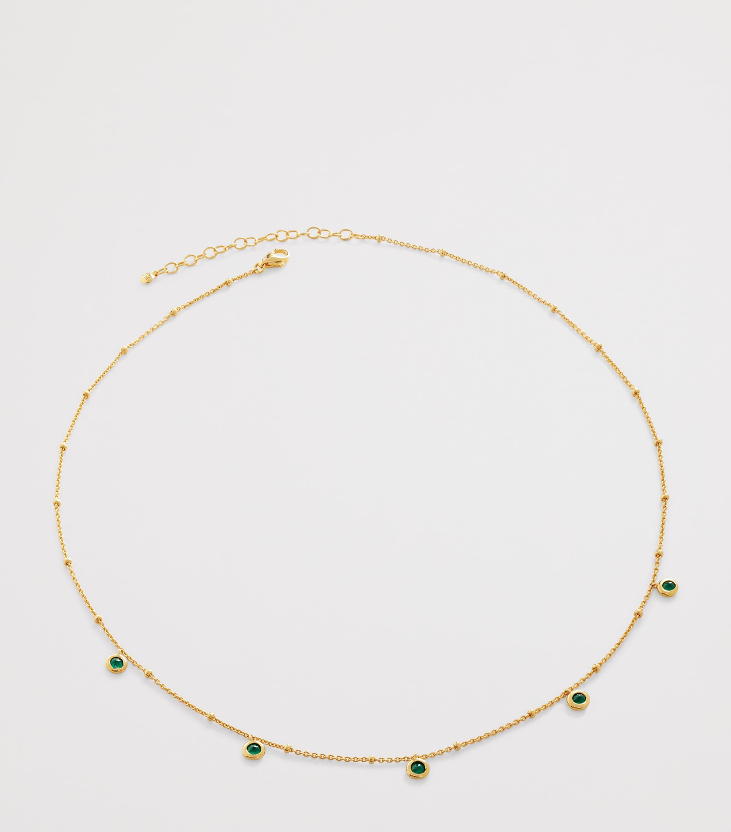 Monica Vinader Gold Vermeil and Green Onyx Chain Necklace — photo 3