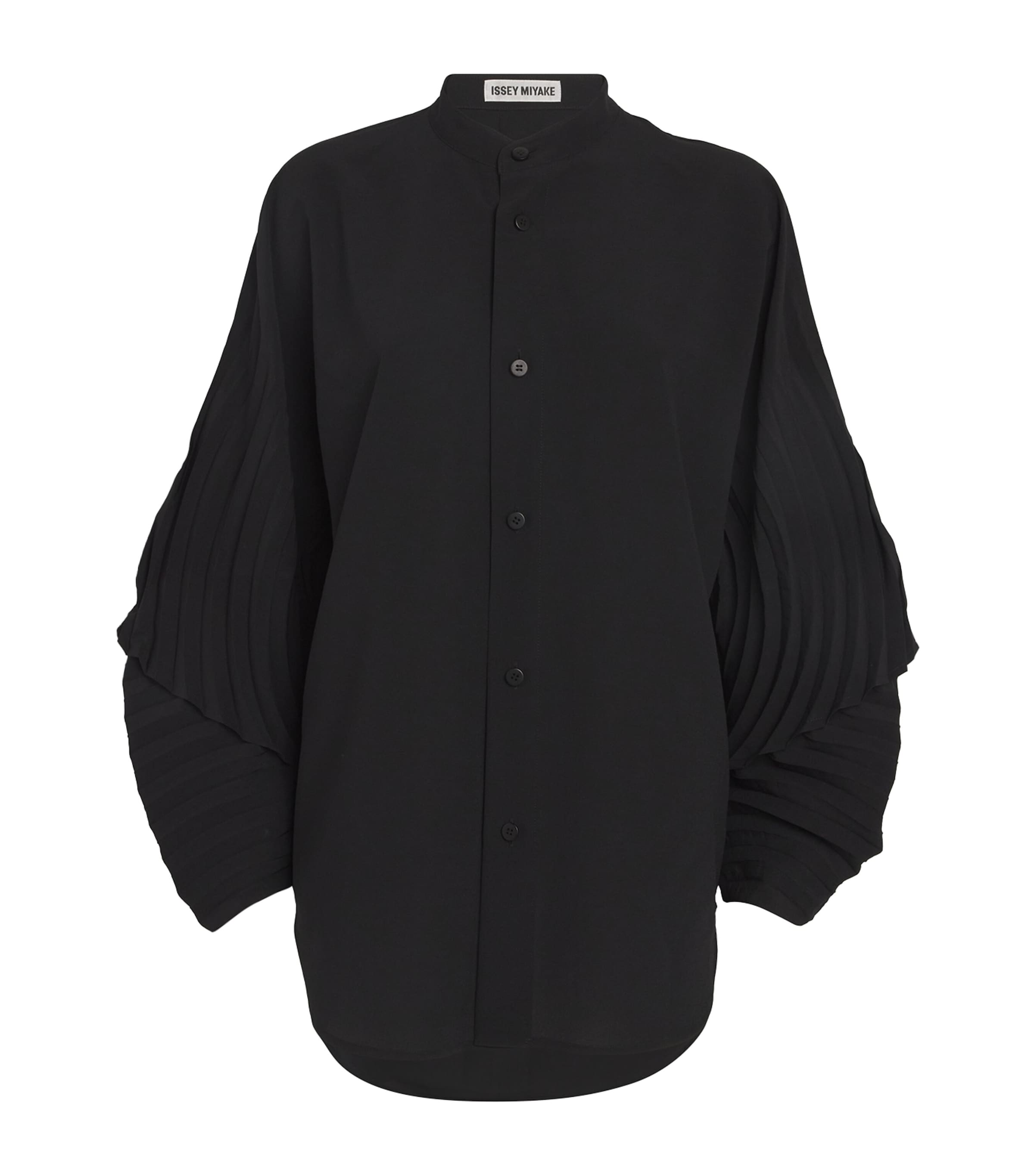 Shop Issey Miyake Resonant Pleats Shirt In Black