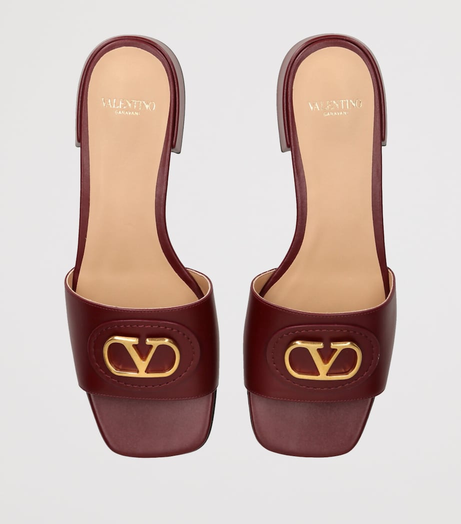 Leather VLOGO Slides 20 RED Image 4