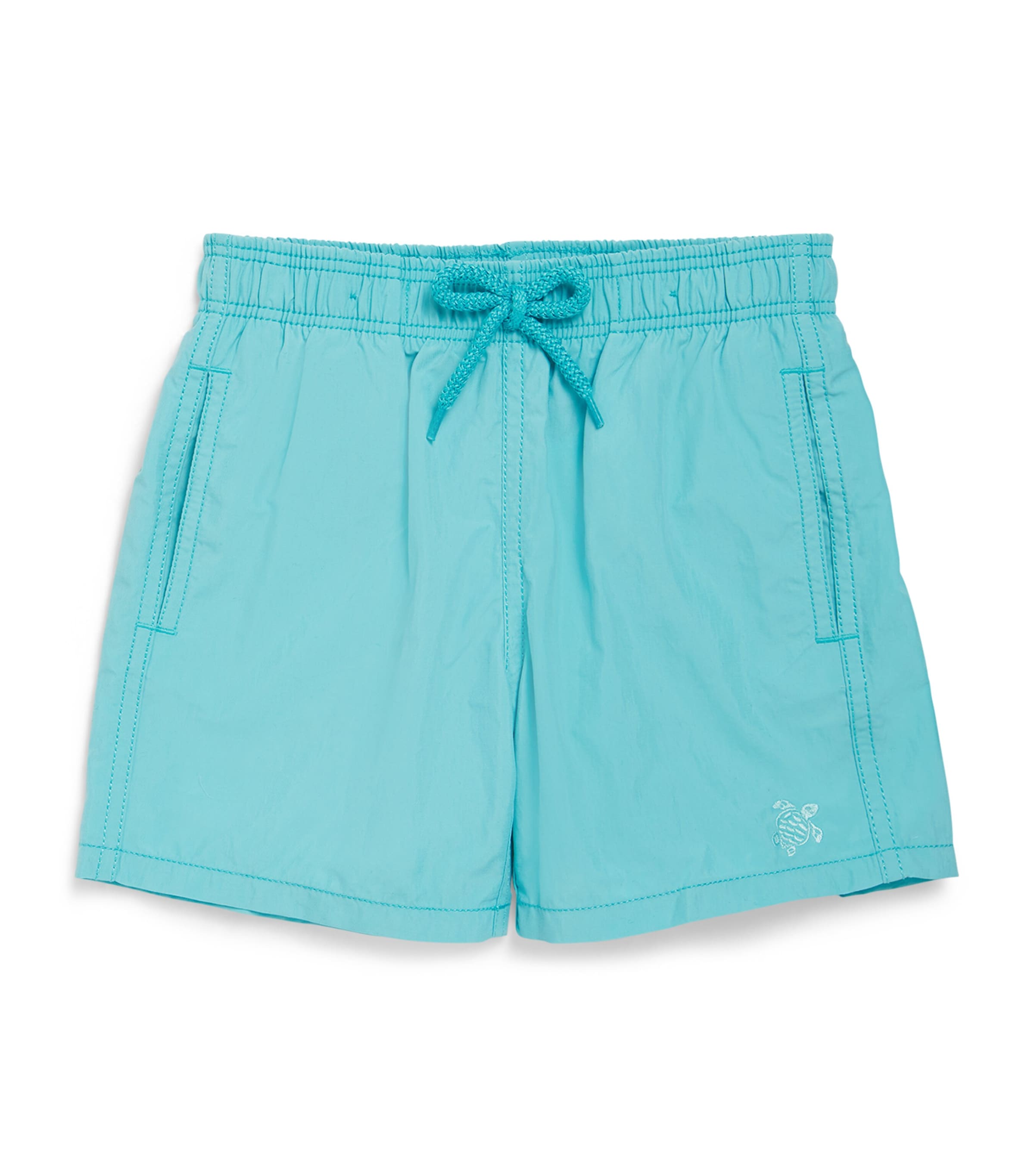 Vilebrequin Kids' Embroidered Logo Swim Shorts In Blue