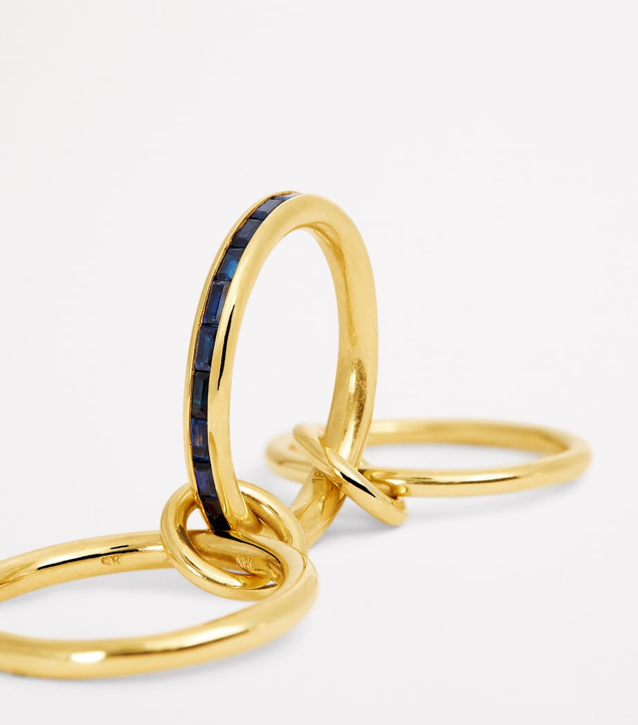 Yellow Gold and Sapphire Pyrus Ring YELLOW GOLD Image 4
