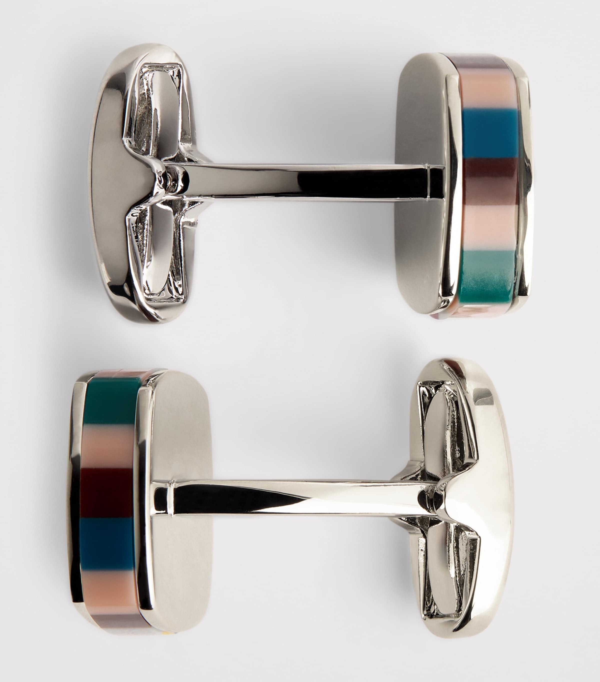 Resin Stripe Cufflinks MULTICOLOUR Image 6