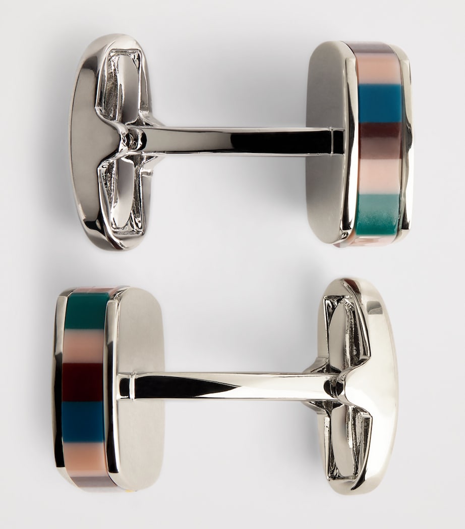 Resin Stripe Cufflinks MULTICOLOUR Image 6