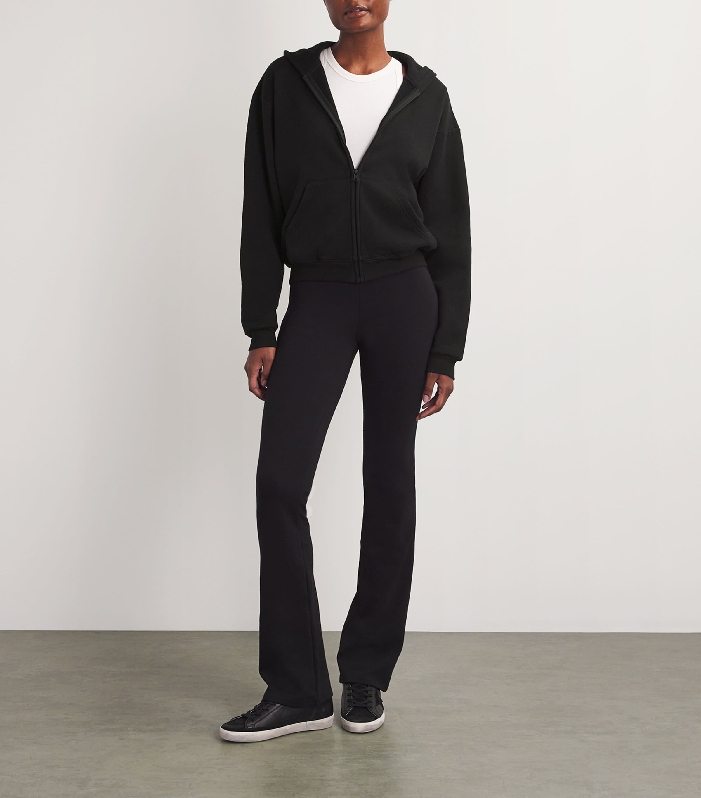 Cotton-Blend Zip-Up Hoodie ONYX Image 2