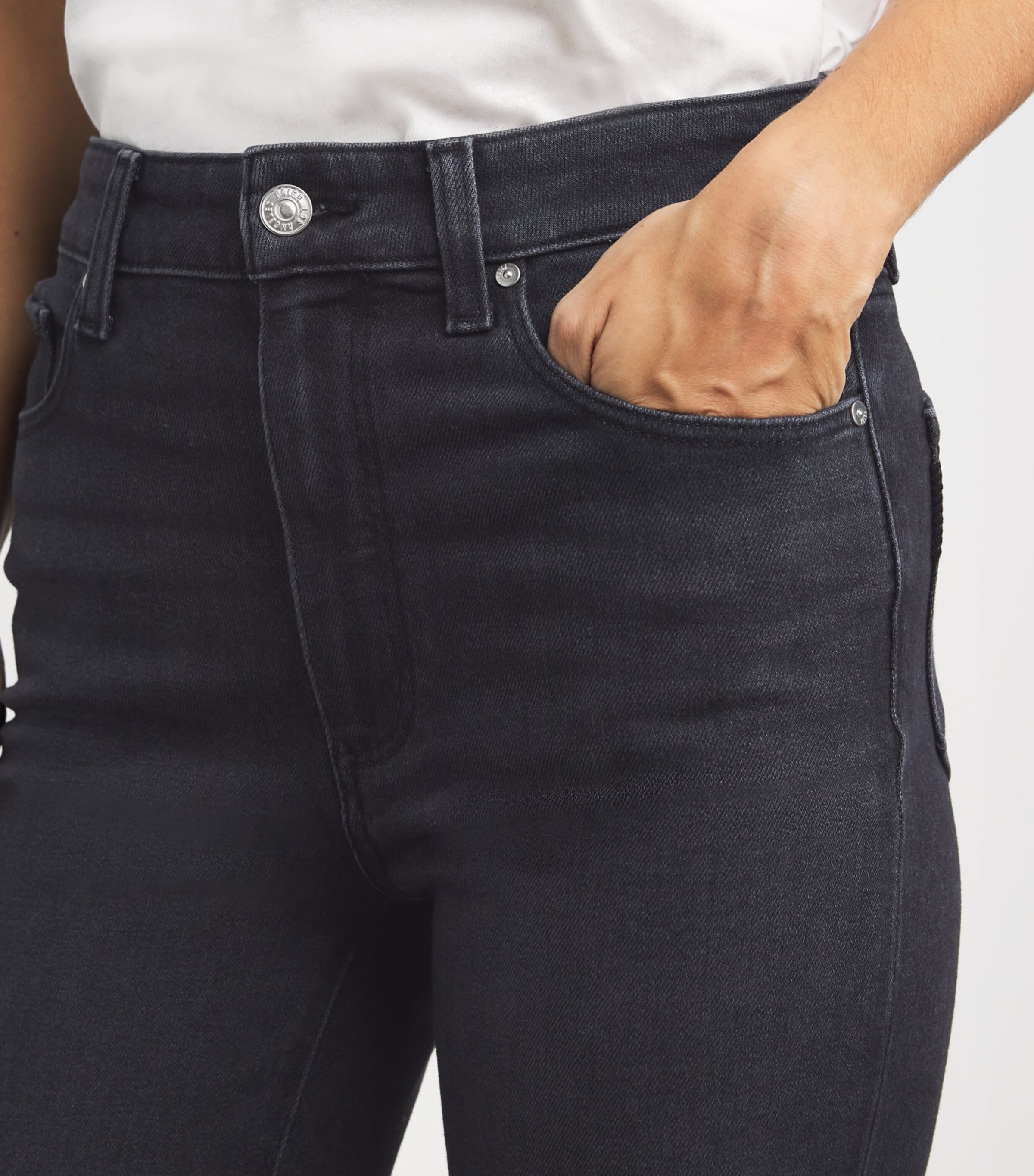 Marlow Skimmer Flared Jeans INK BLACK Image 6