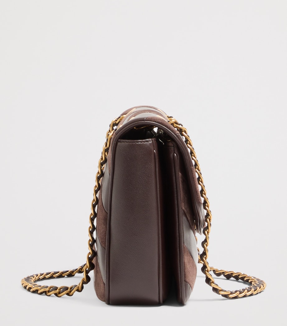 Valentino Garavani Womens Lambskin Chevron Djuna Shoulder Bag Image 3