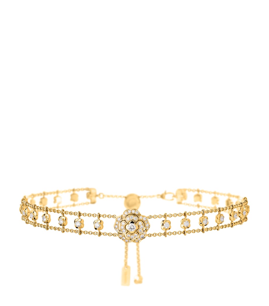Yellow Gold and Diamond Bouton de Camélia Supple Choker YELLOW Image 1