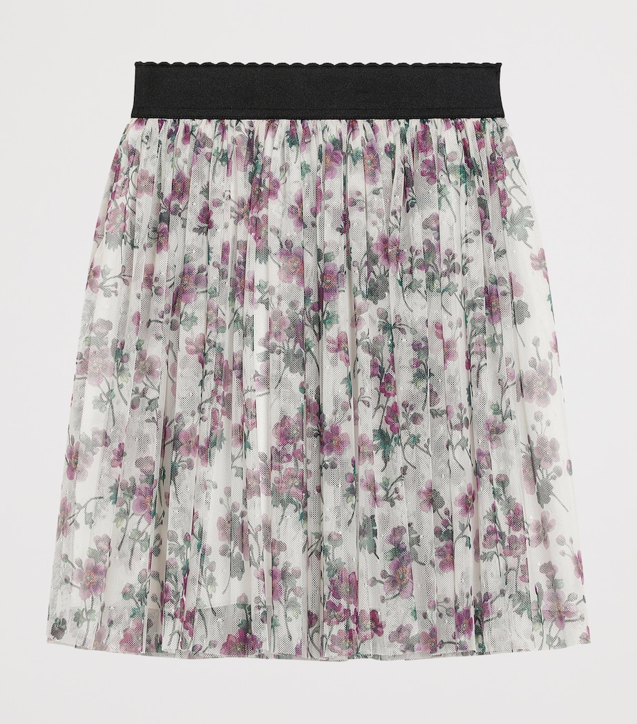 Tulle Floral Skirt (8-12 Years) HK5RH-VIOLETTE Image 2