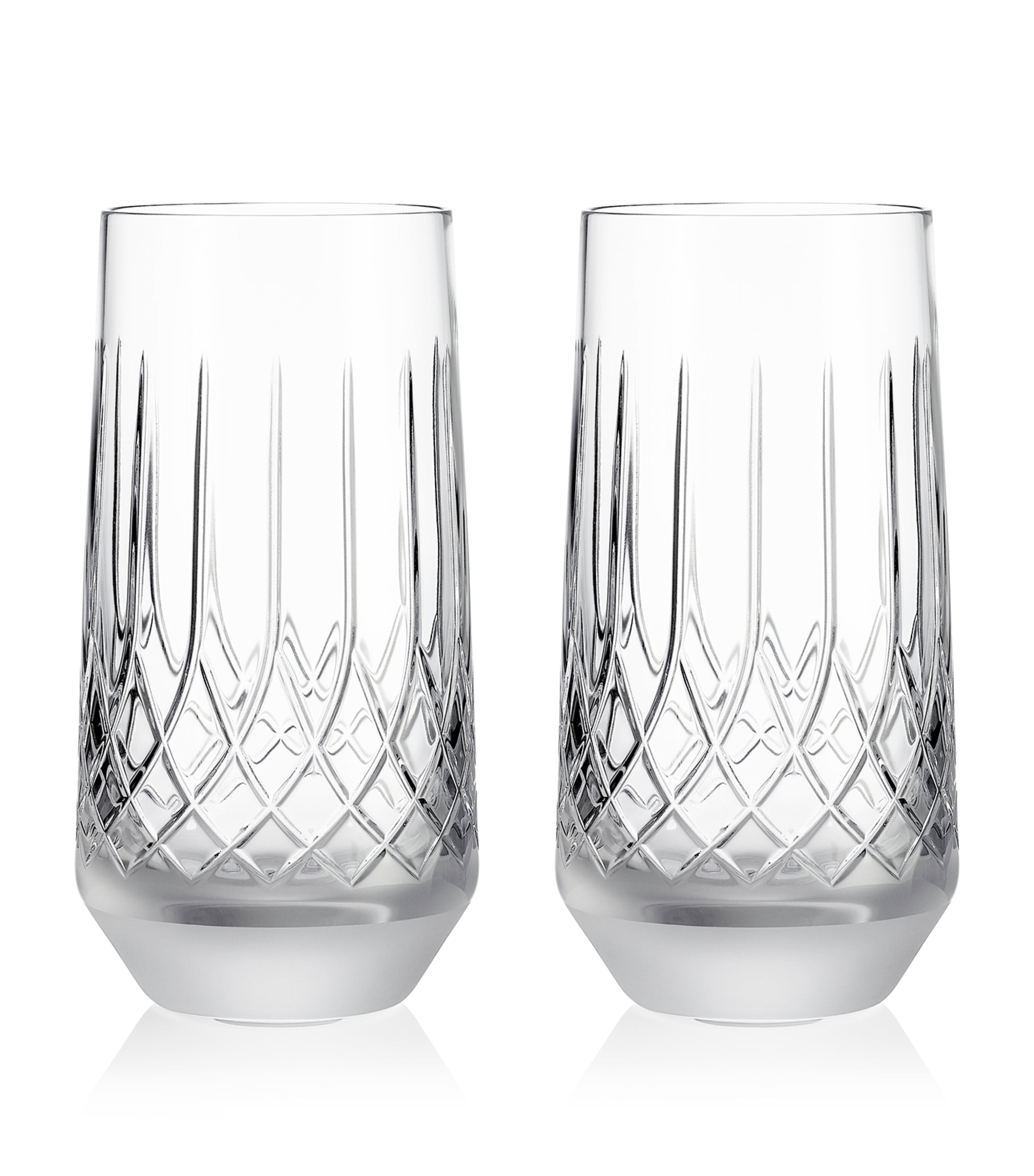 Shop Waterford Set Of 2 Lismore Arcus Highball Glasses In Clear