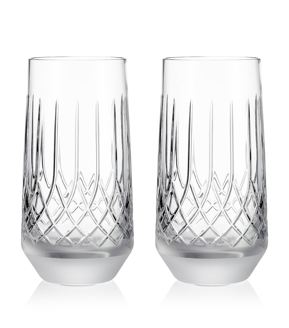 Set of 2 Lismore Arcus Highball Glasses (455ml) CLEAR Image 1