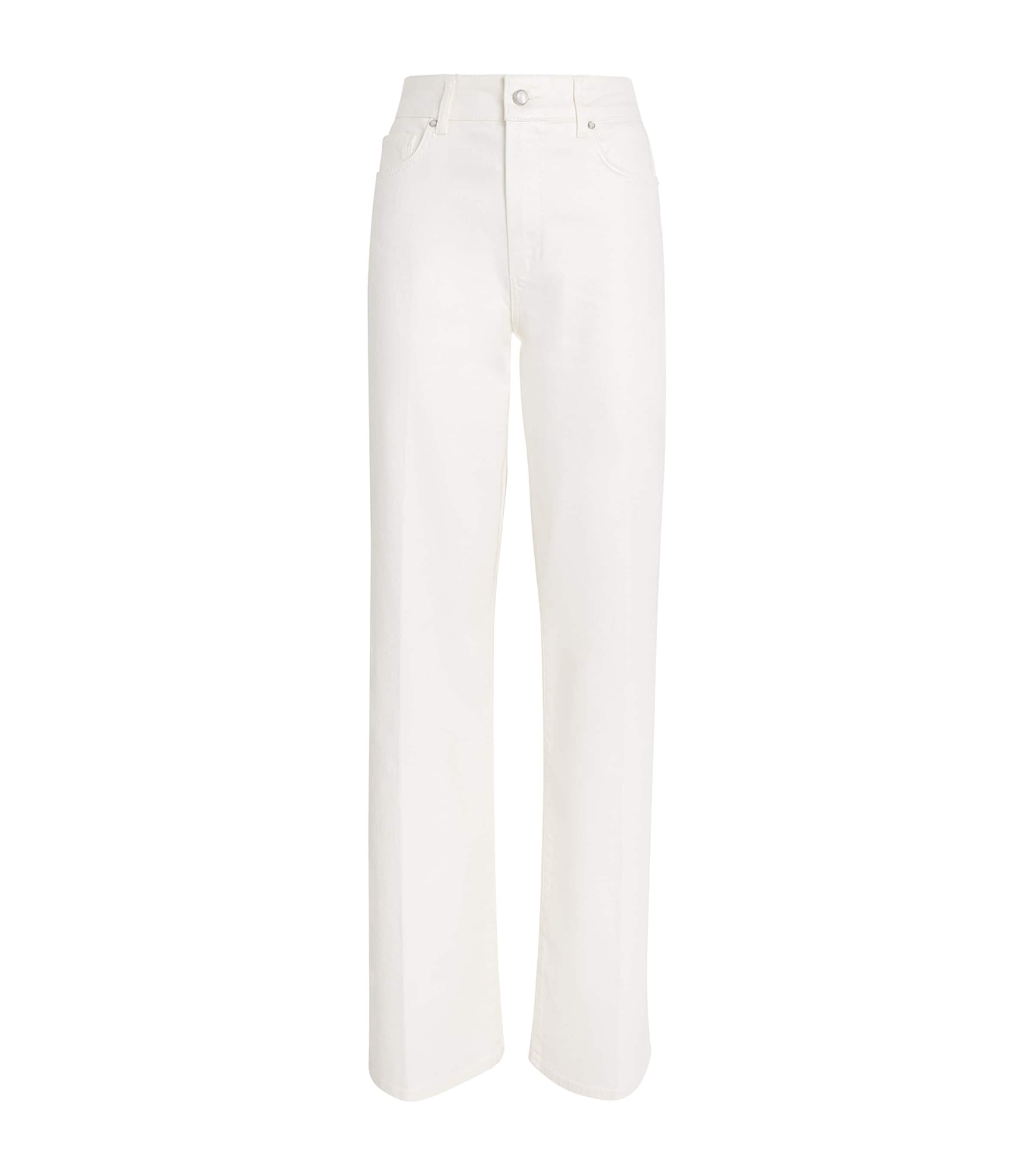 Paige Sasha High-rise Straight Jeans In White