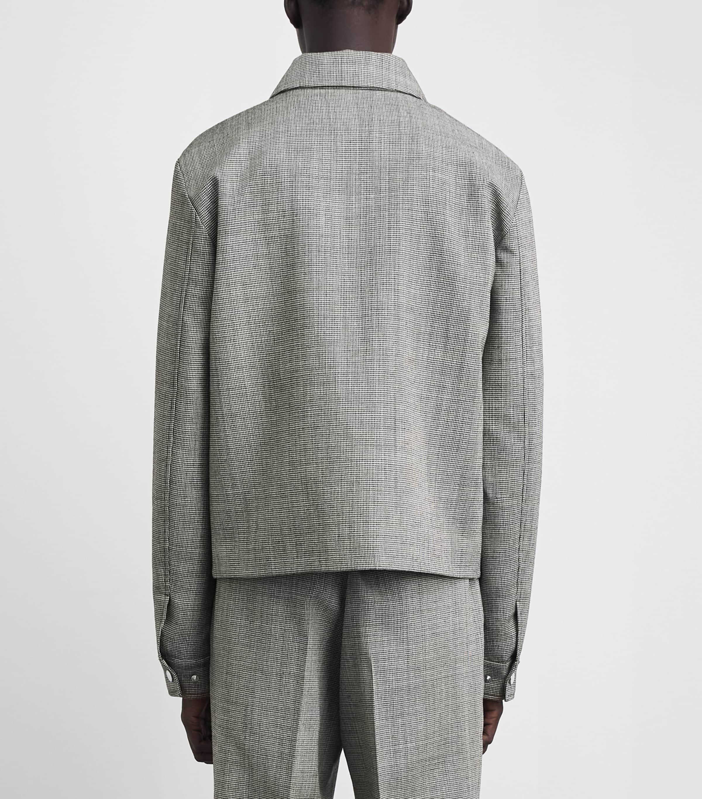 AMIRI Mens Houndstooth Jacket Black Image 5