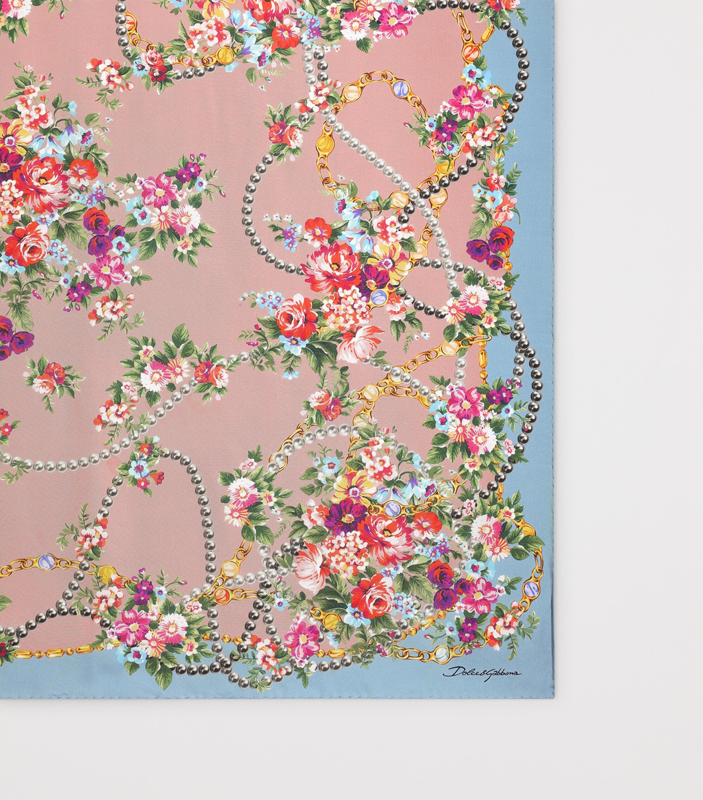 Dolce&Gabbana Silk Floral Foulard Mazz Image 2