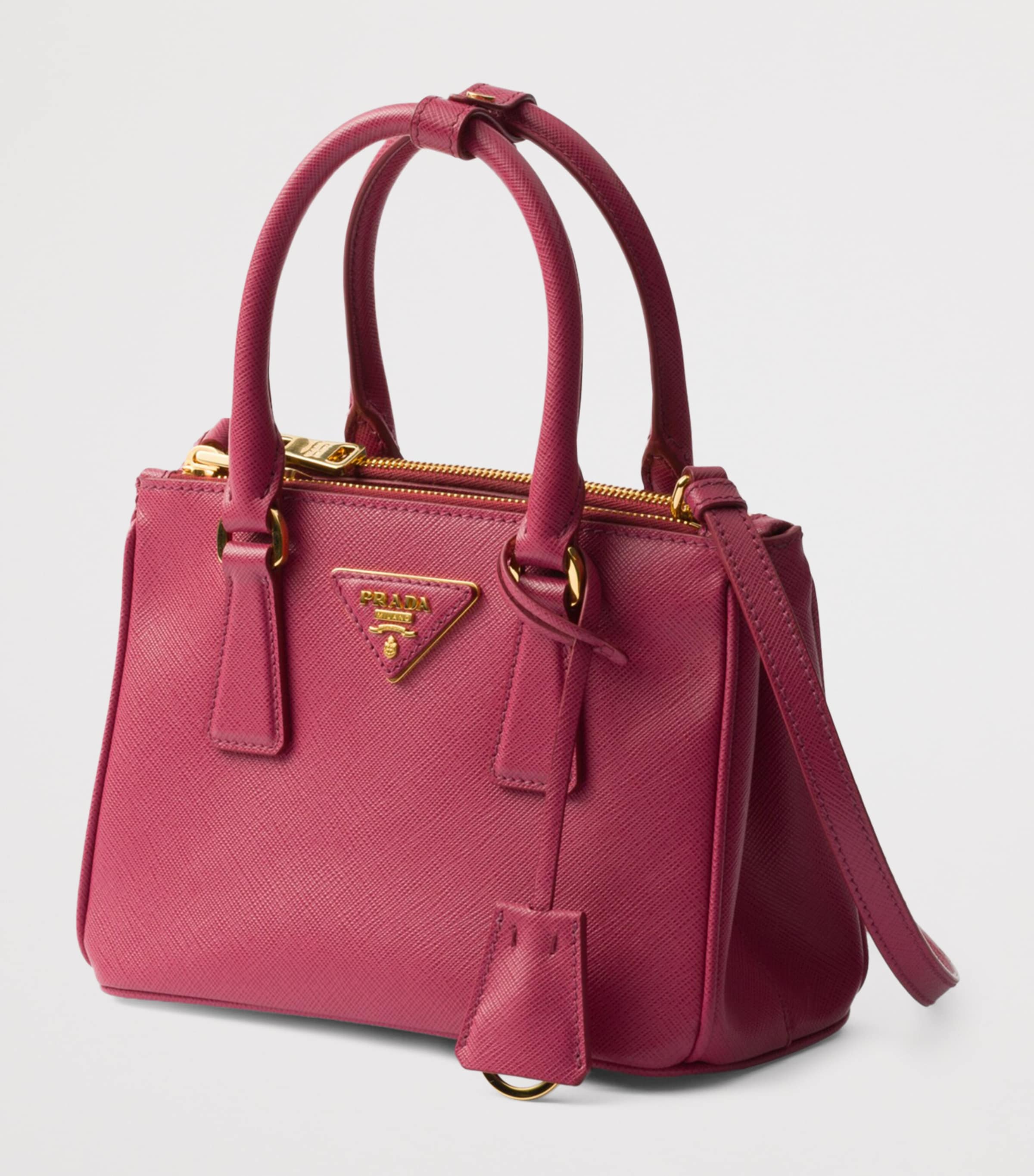 Mini Saffiano Leather Galleria Top-Handle Bag F0BQT Image 3