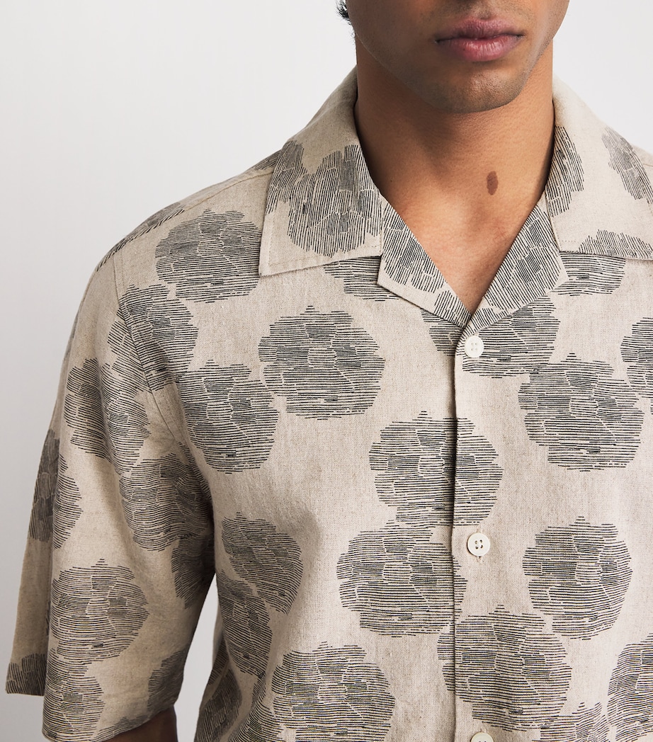 NN07 Mens Linen-Organic Cotton Ole Shirt Oatmeal Image 3