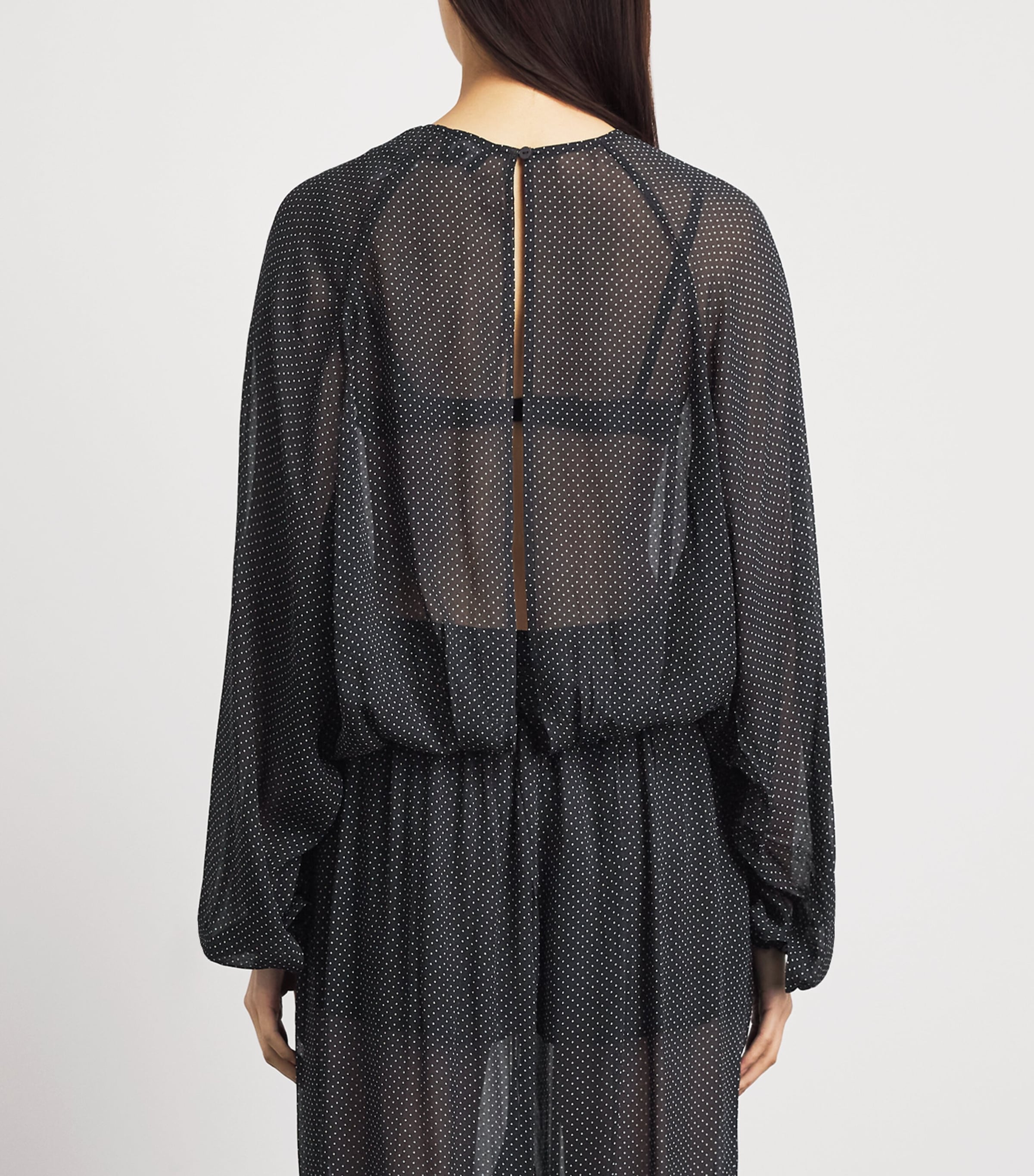 Herskind Womens Sheer Polka Dot Caterina Blouse Polka Image 5