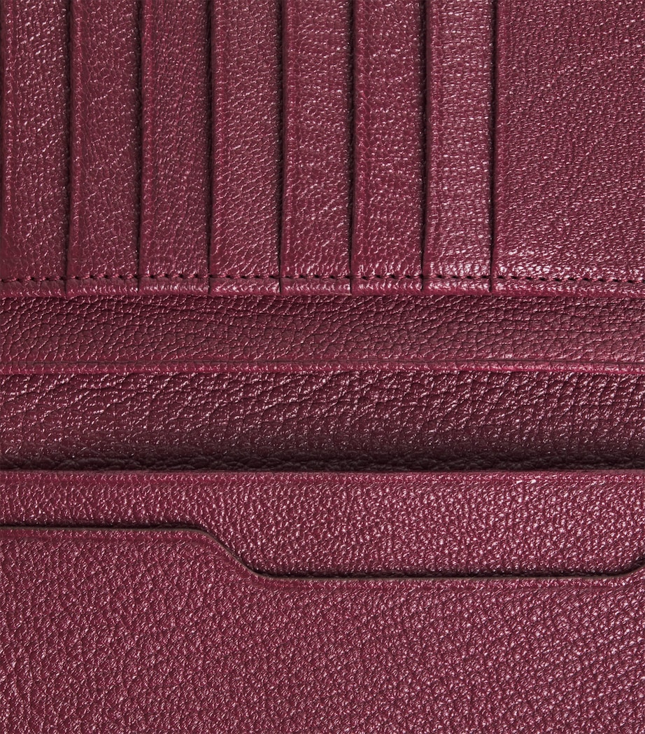 Swaine Leather Tall Jacket Wallet Black Image 3