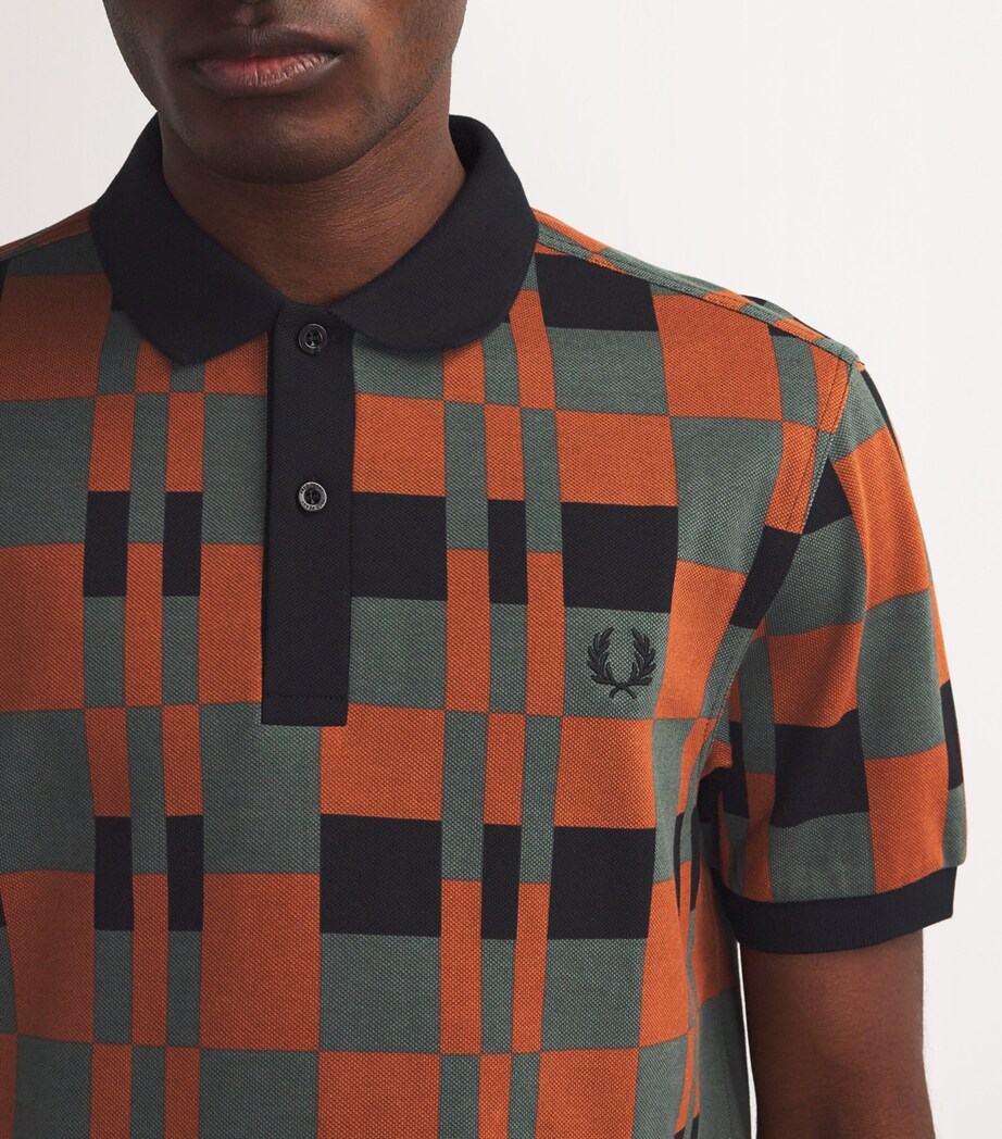 Chequerboard Polo Shirt W19-LAUREL W GRN Image 6