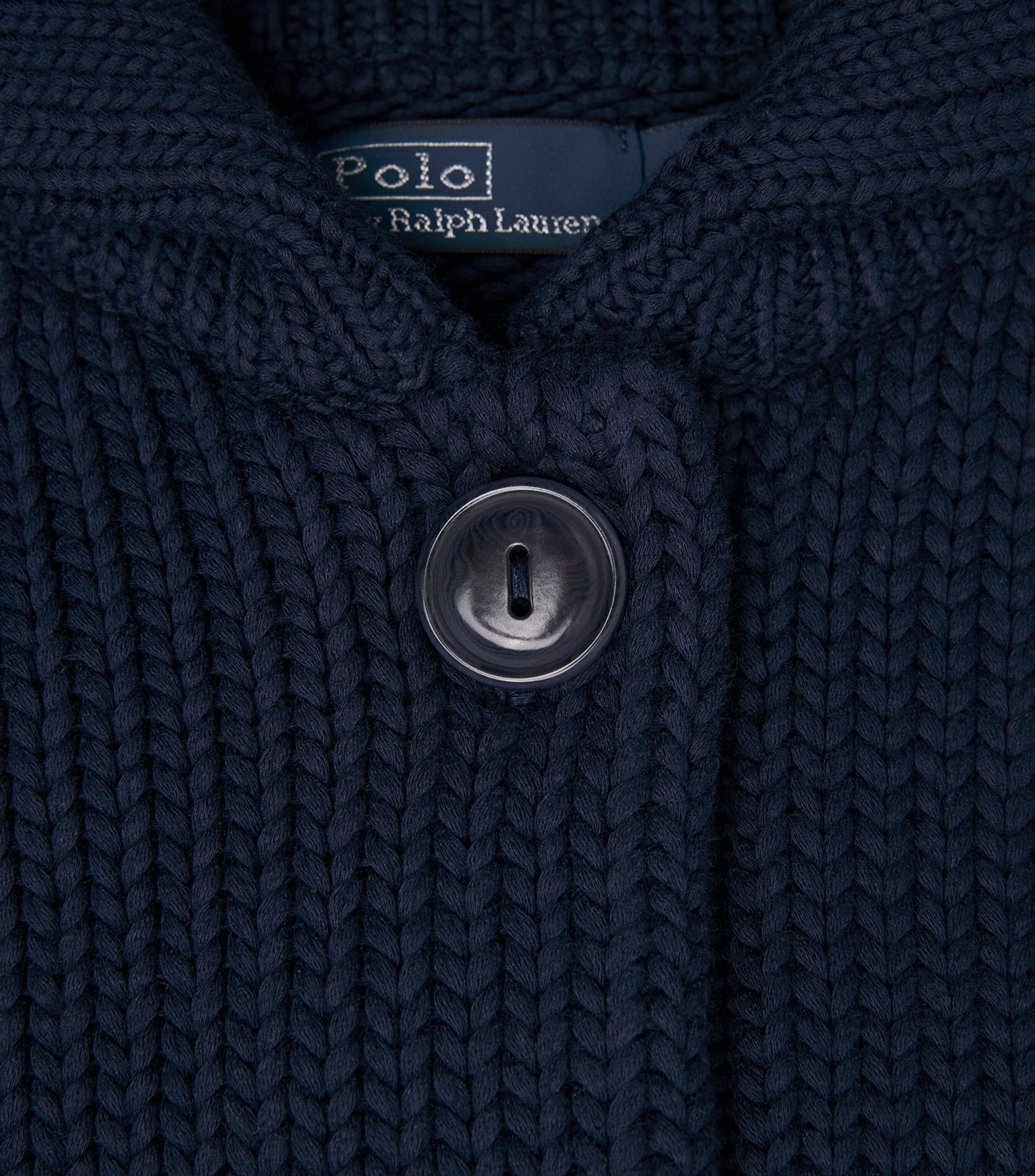 Polo Ralph Lauren Womens Knitted Button-Up Cardigan Cruise Navy Image 6