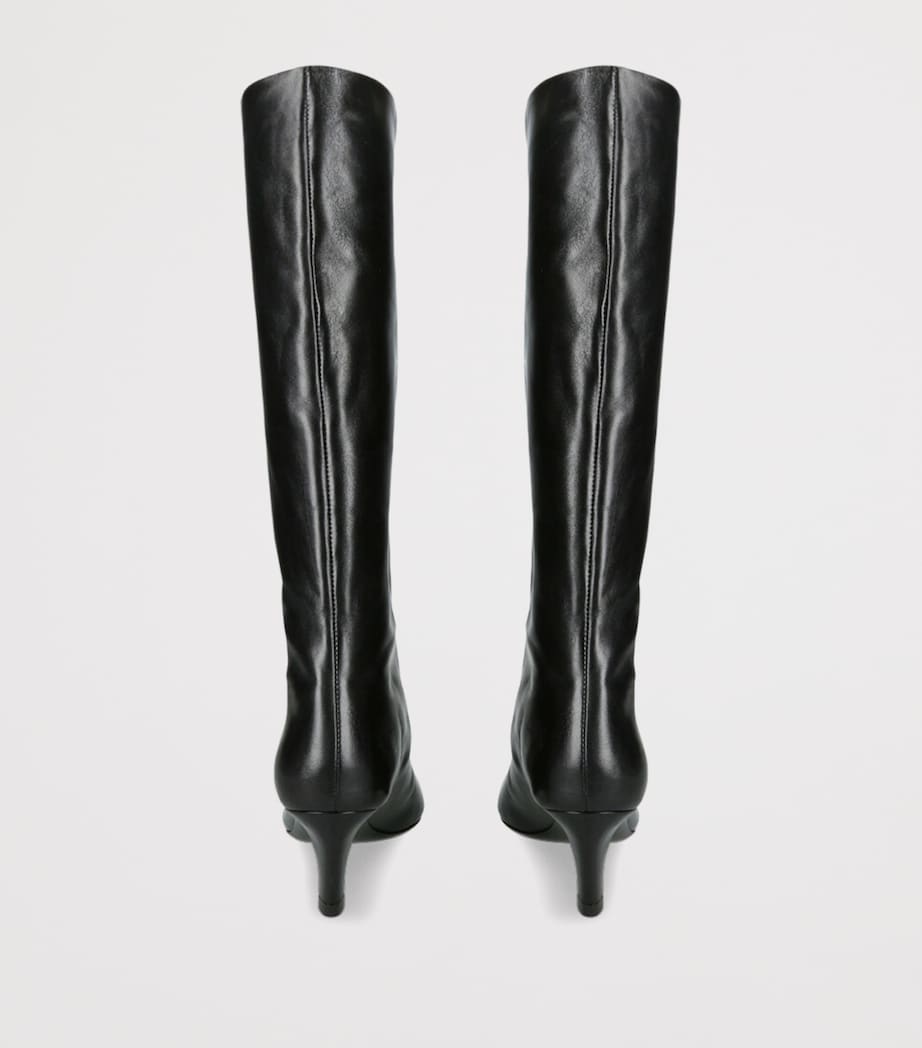 Jude Leather Cave Knee-High Boots 55 Black Image 3