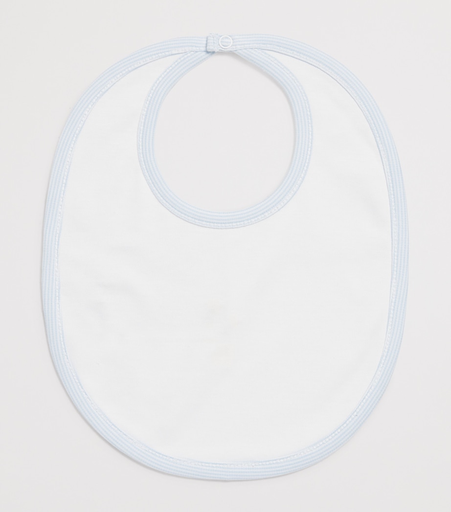 Cotton Embroidered Safari Wild Bib K480LIGHT BLUE Image 2