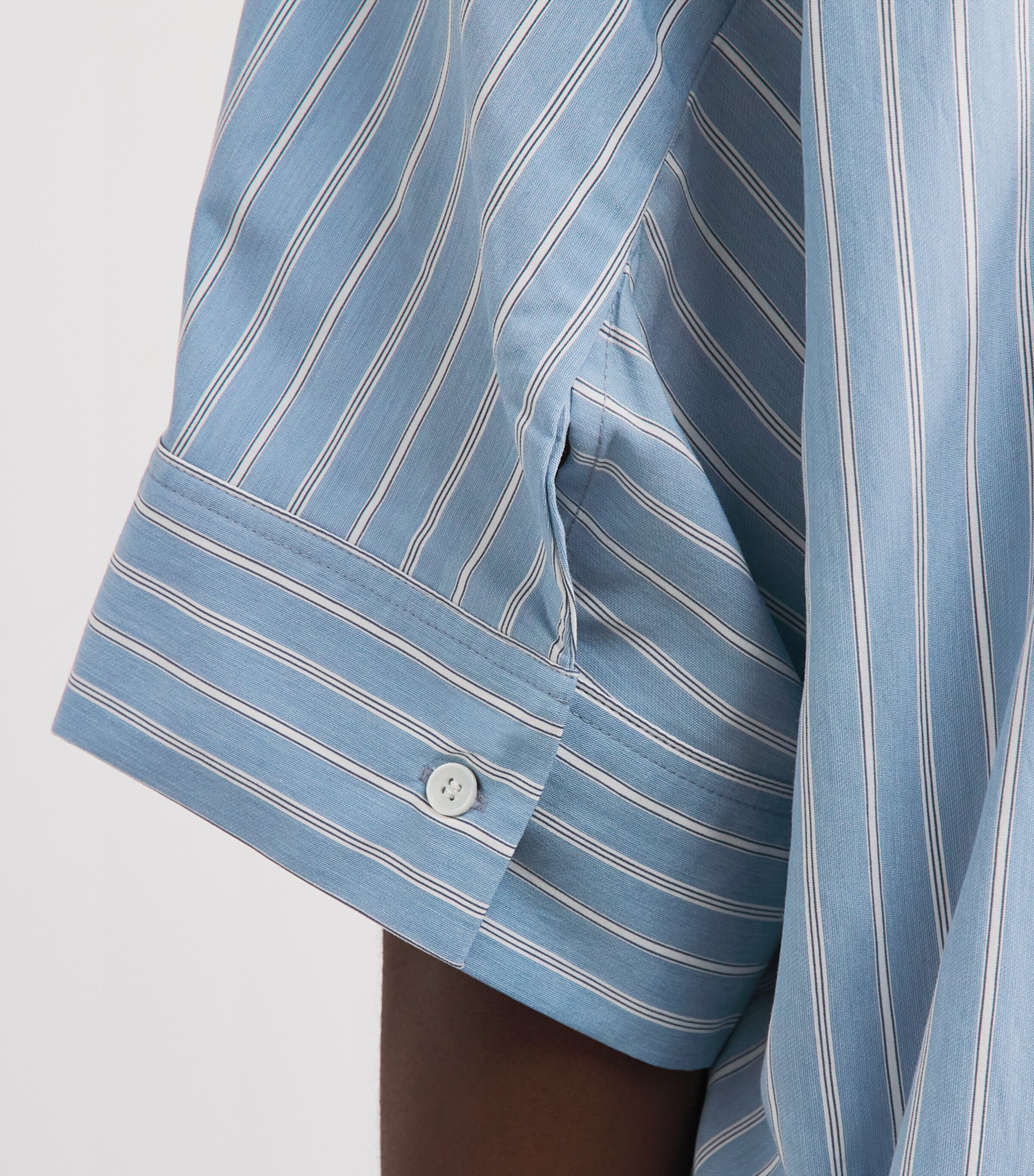 Citizens of Humanity Womens Stripe Claire Origami Shirt Capri Stripe Image 3