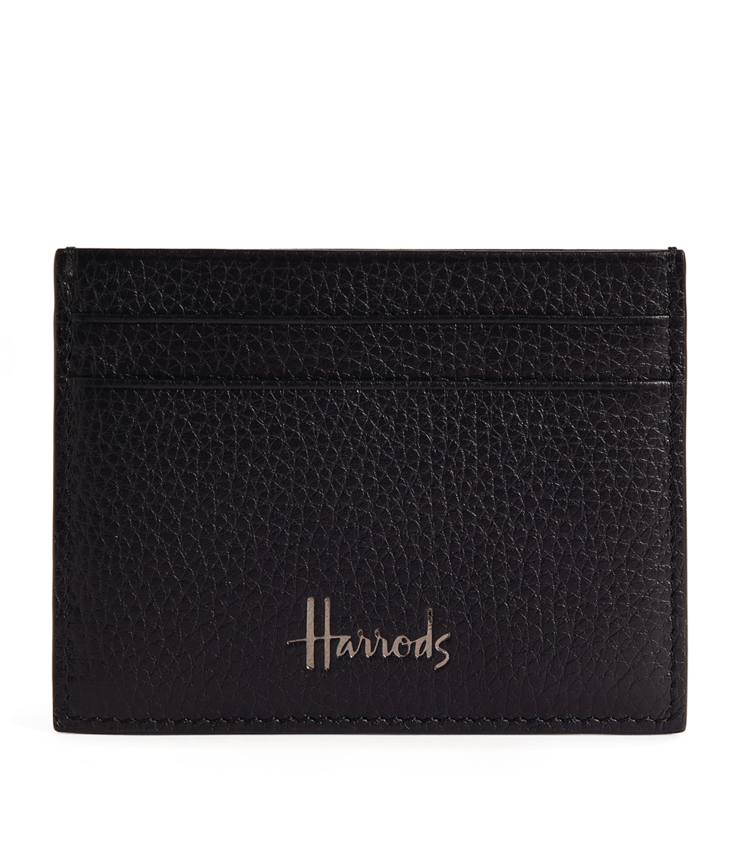 Harrods Leather Wembley Card Holder Black Image 1