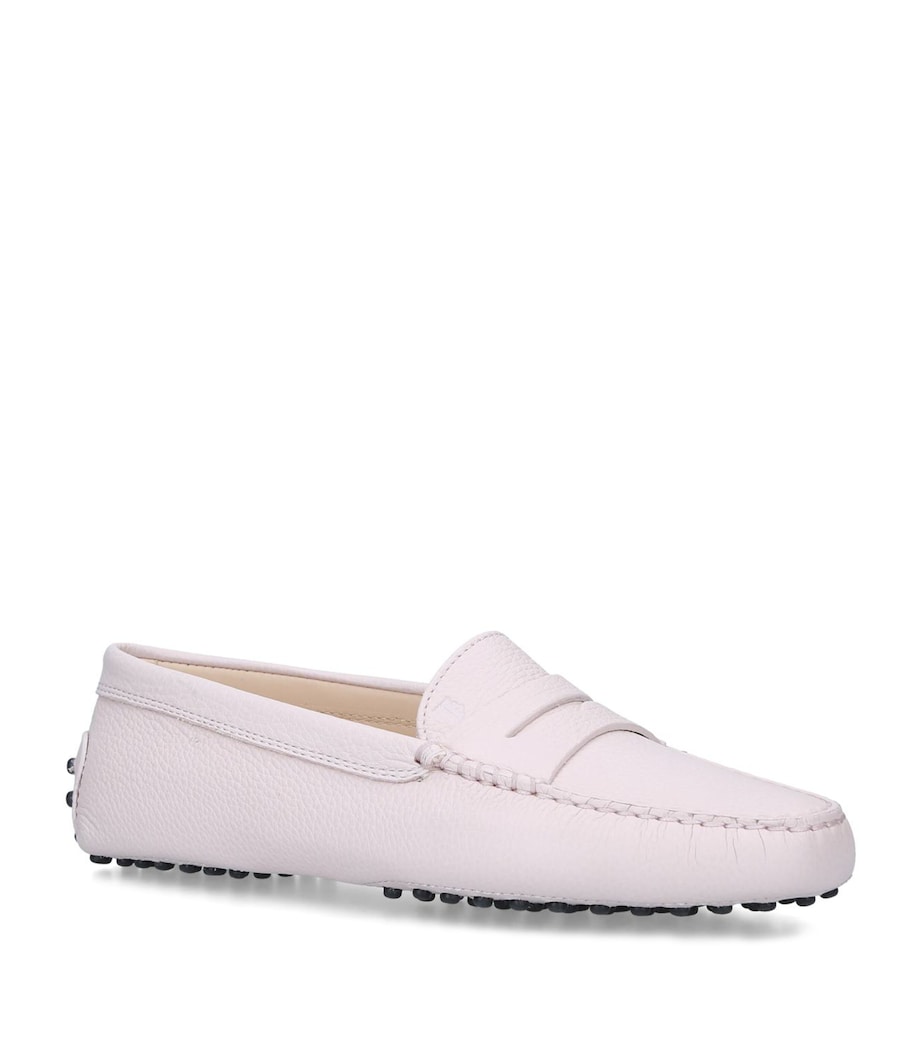 Tod's Leather Gommino Driving Shoes Bone Image 4