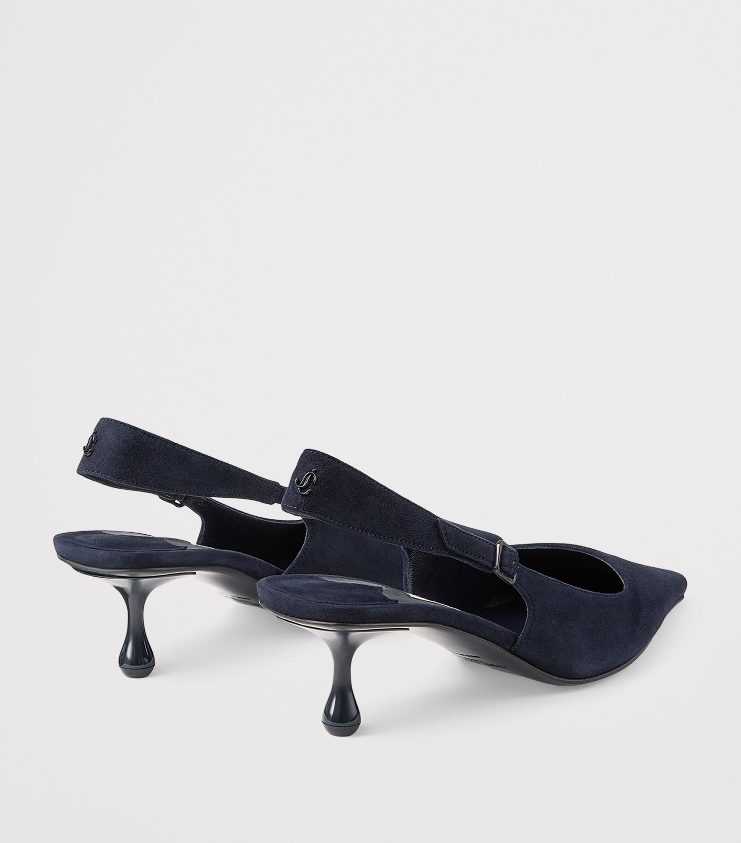 Amel 50 Suede Slingback Pumps MARINE Image 4