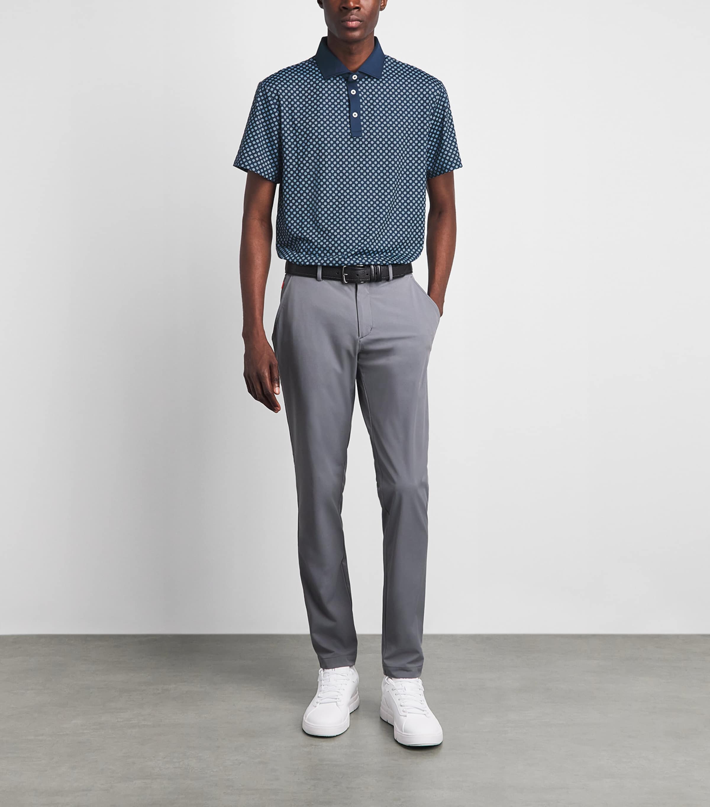 RLX Ralph Lauren Mens Tailored Fit Performance Polo Shirt Ref Nvy Highland Image 2