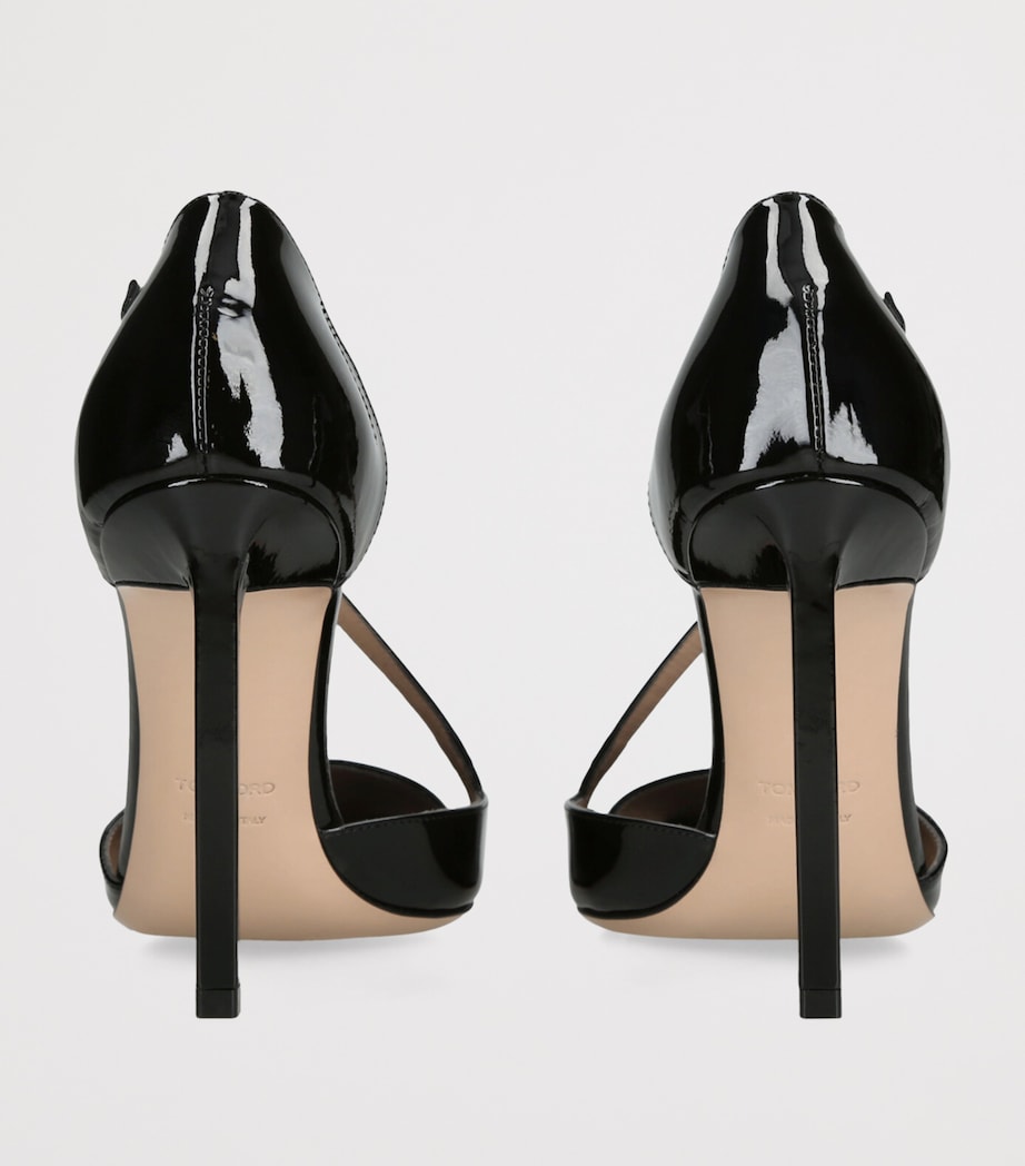 Patent Leather Eva D’Orsay Pumps 105 BLACK Image 2