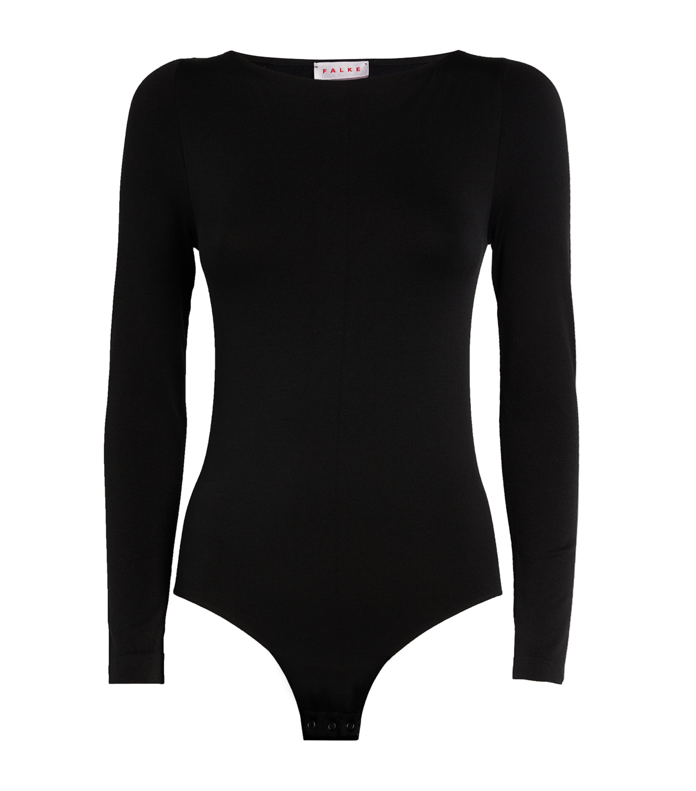 Falke Long-sleeved Bodysuit In Black