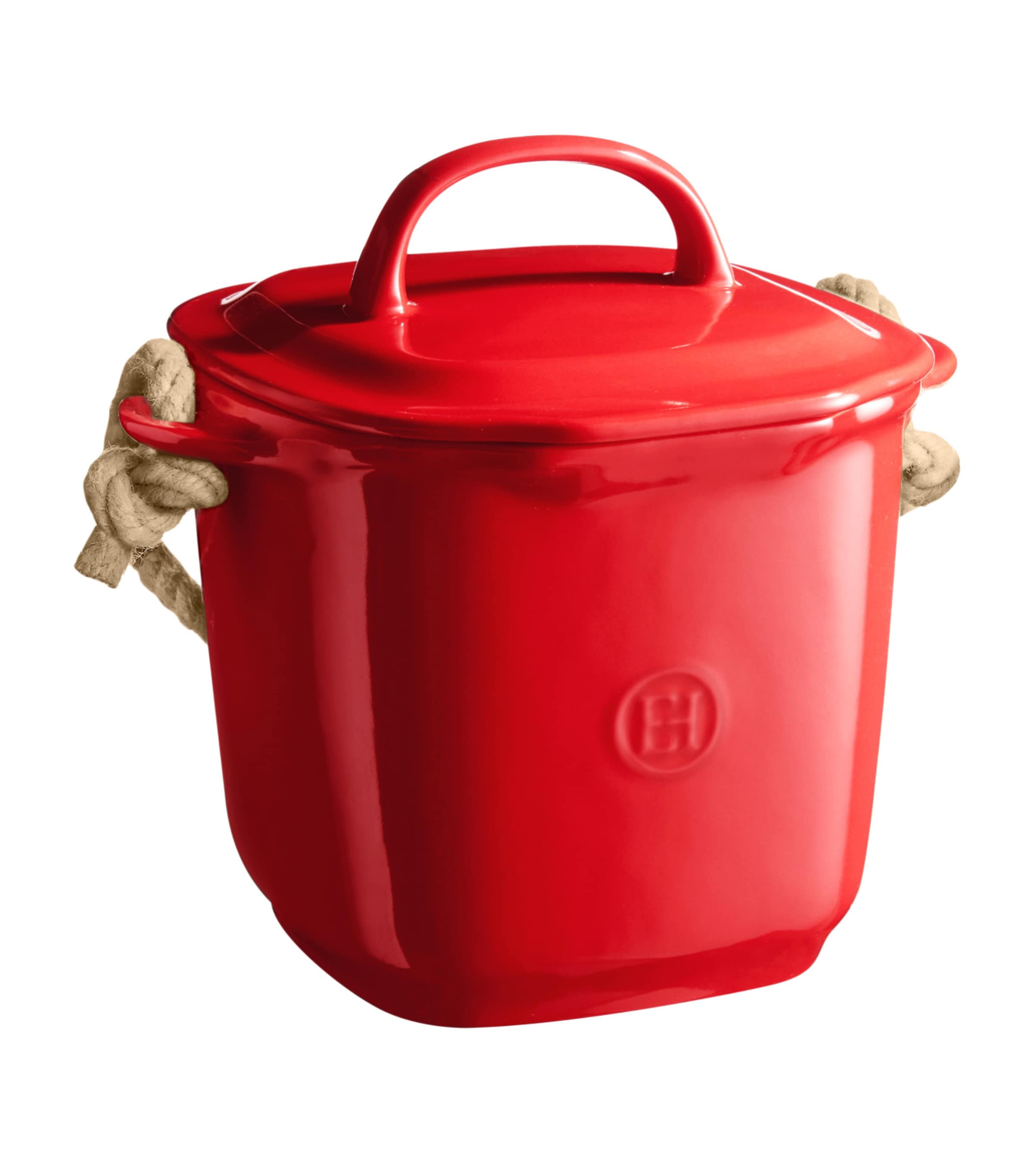 Emile Henry Ceramic Compost Bin (4L) Red Image 1