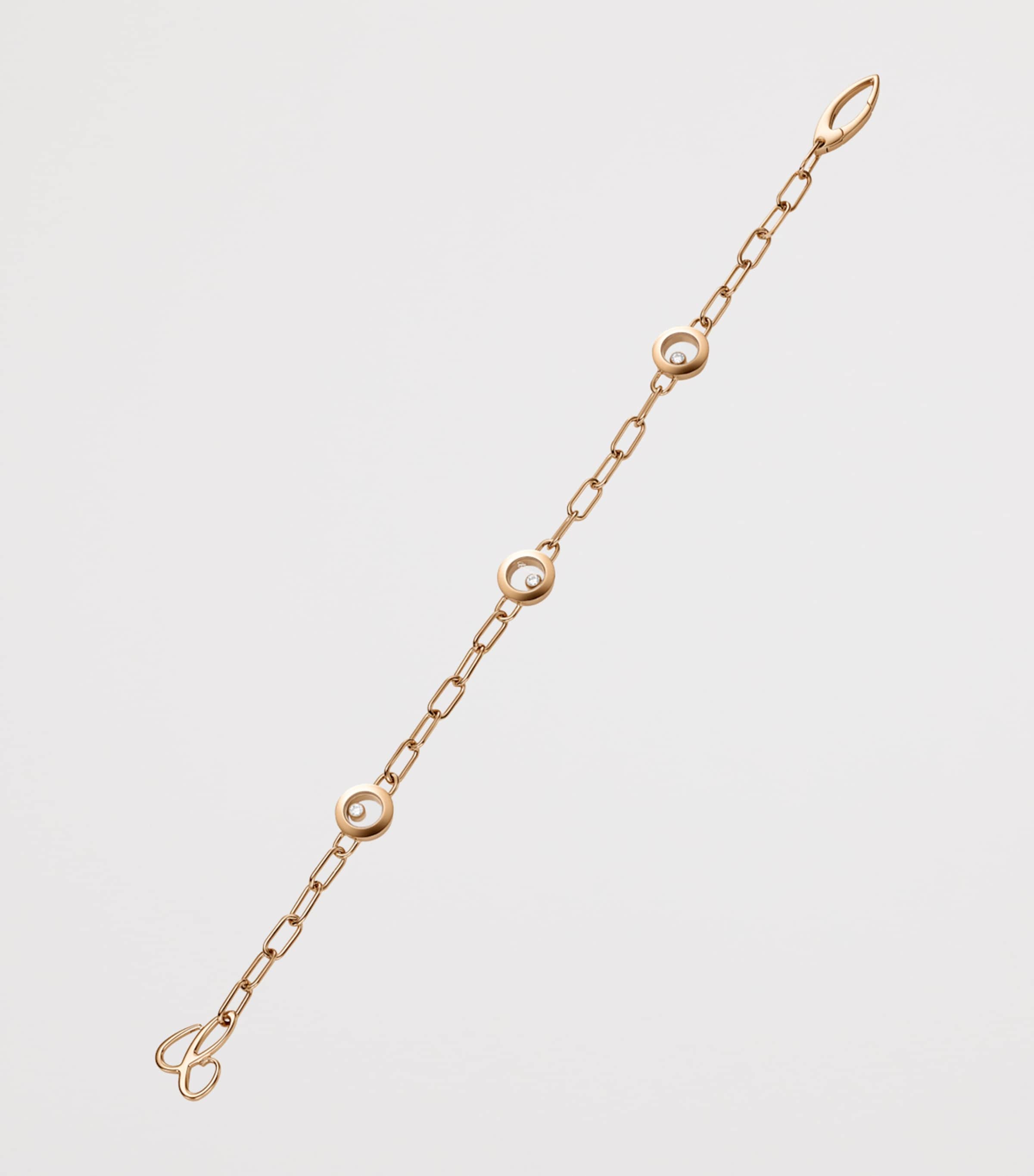 Rose Gold and Diamond Happy Diamonds Icons Bracelet 18K ROSE GOLD Image 2