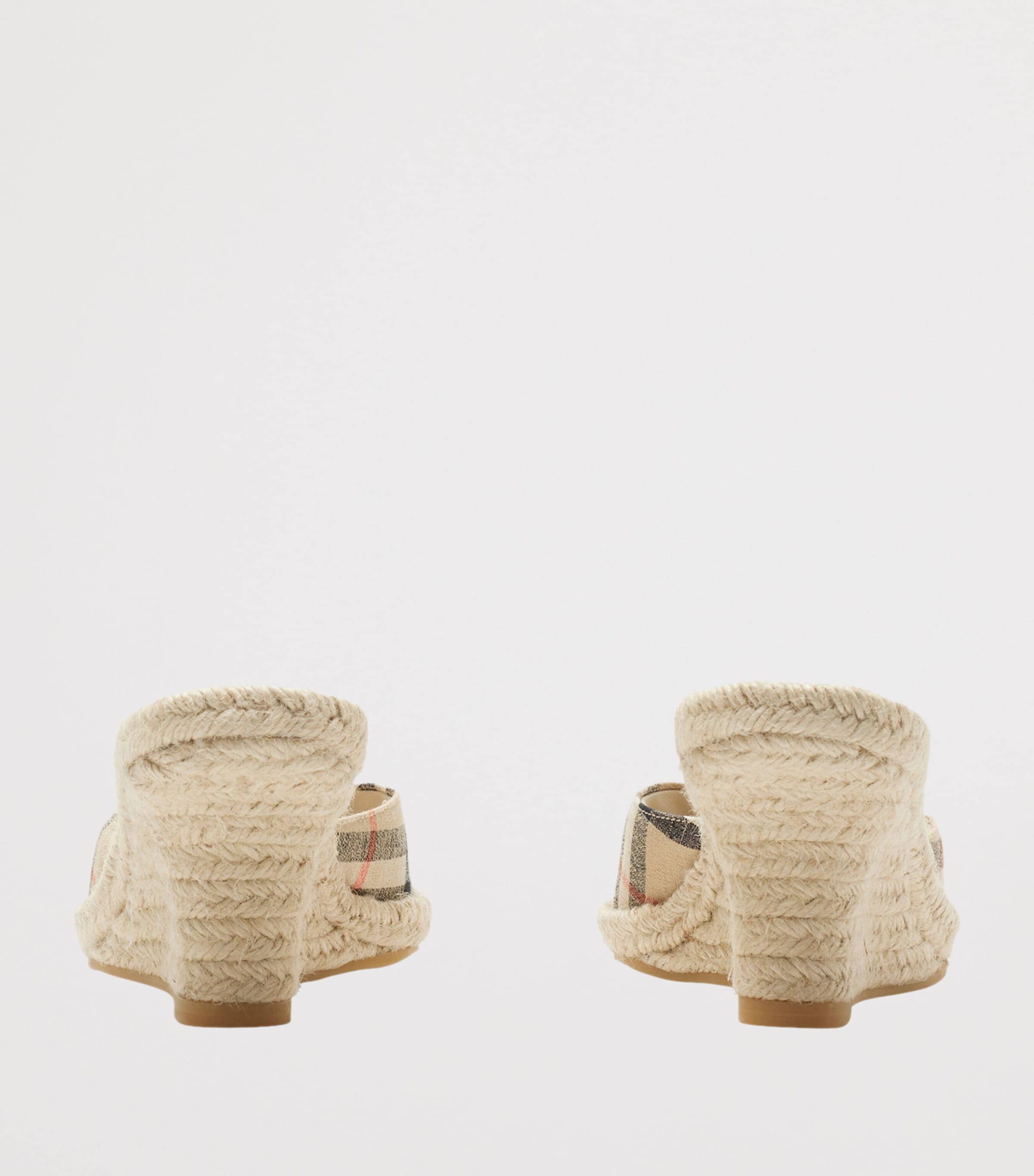 Check Mews Wedge Mules 65 SAND IP CHECK Image 5