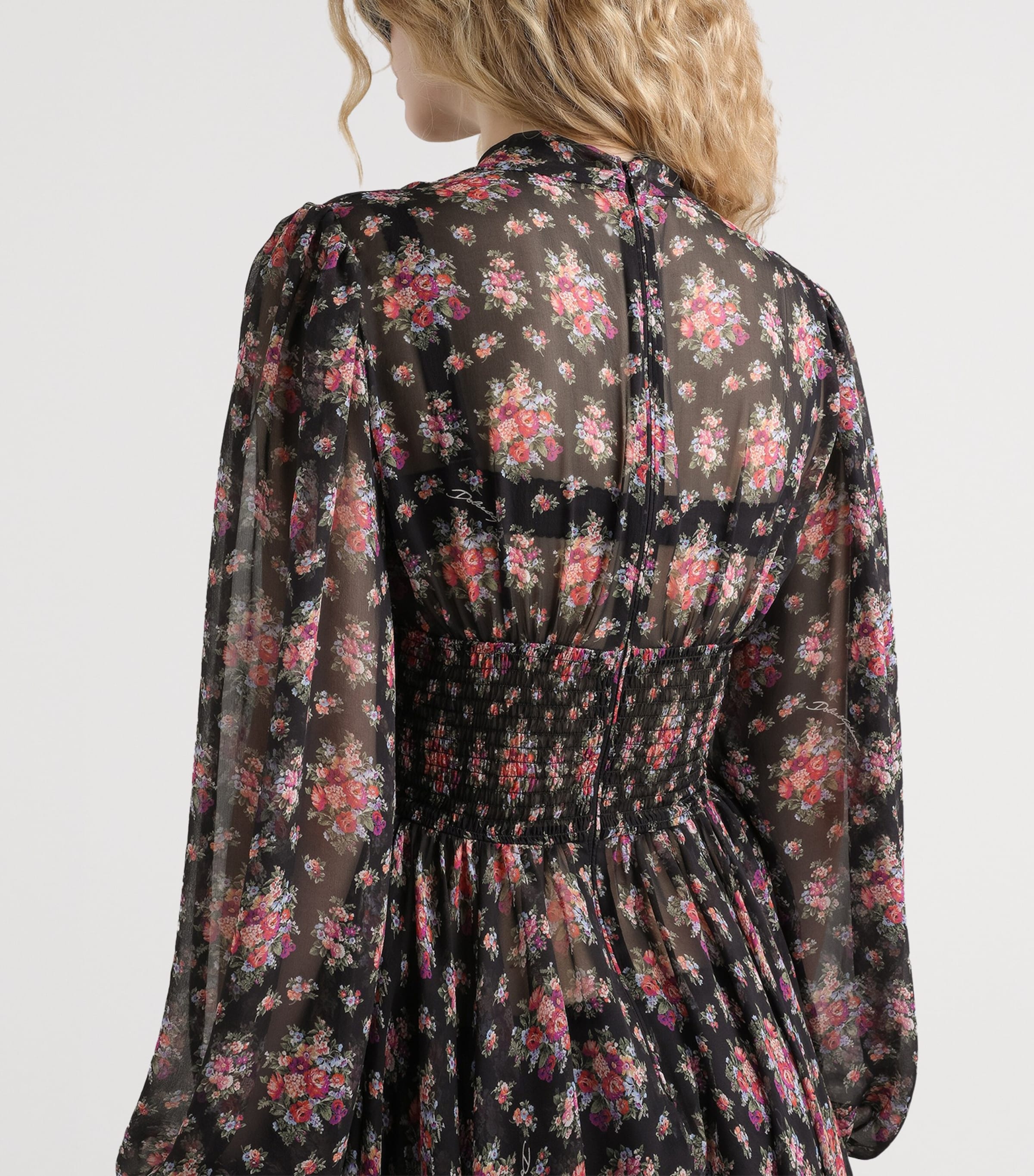 Silk Floral Midi Dress HN5XKMAZZOLINI Image 5