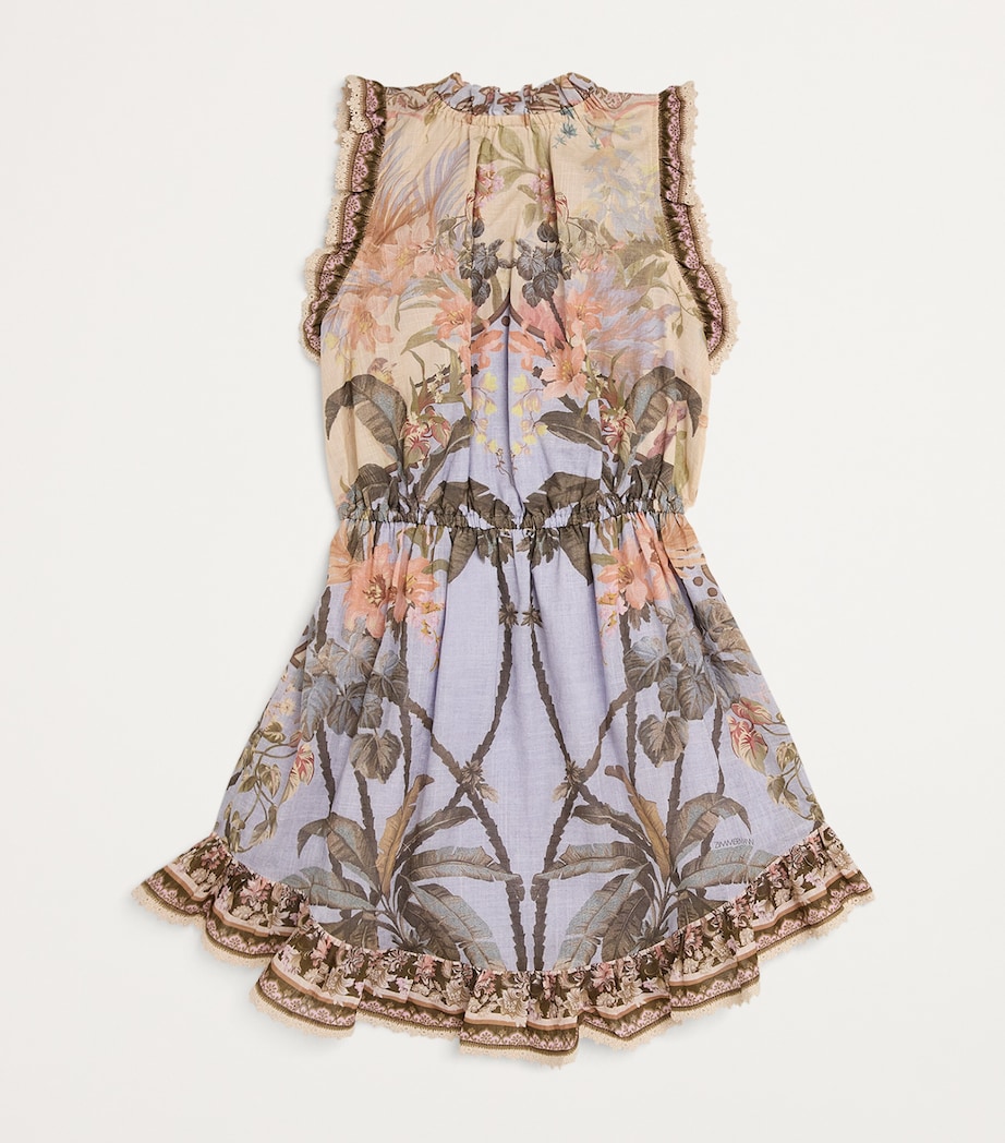 Zimmermann Kids Blue Cotton Wylie Flip Dress (1-12 Years) Harrods AU