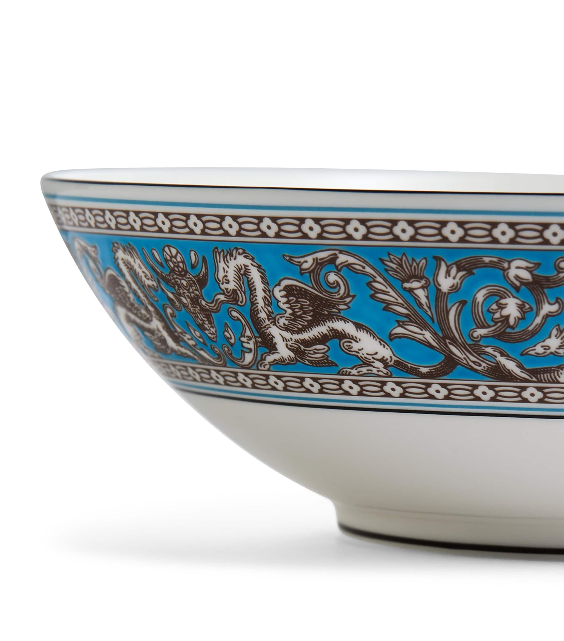 Wedgwood Florentine Cereal Bowl (18cm) Turquoise Image 4