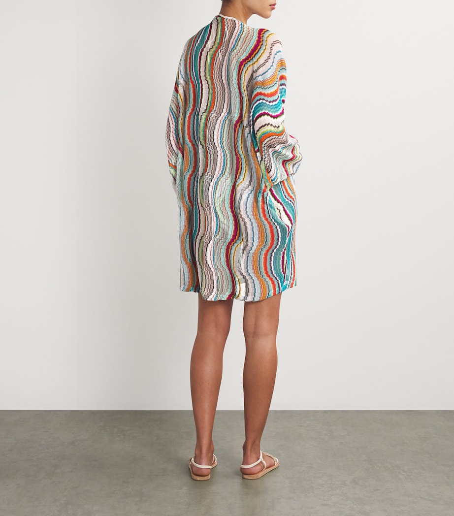 Lamé Waven Short Kaftan SM9L0 MULTI WHTE BSE Image 3