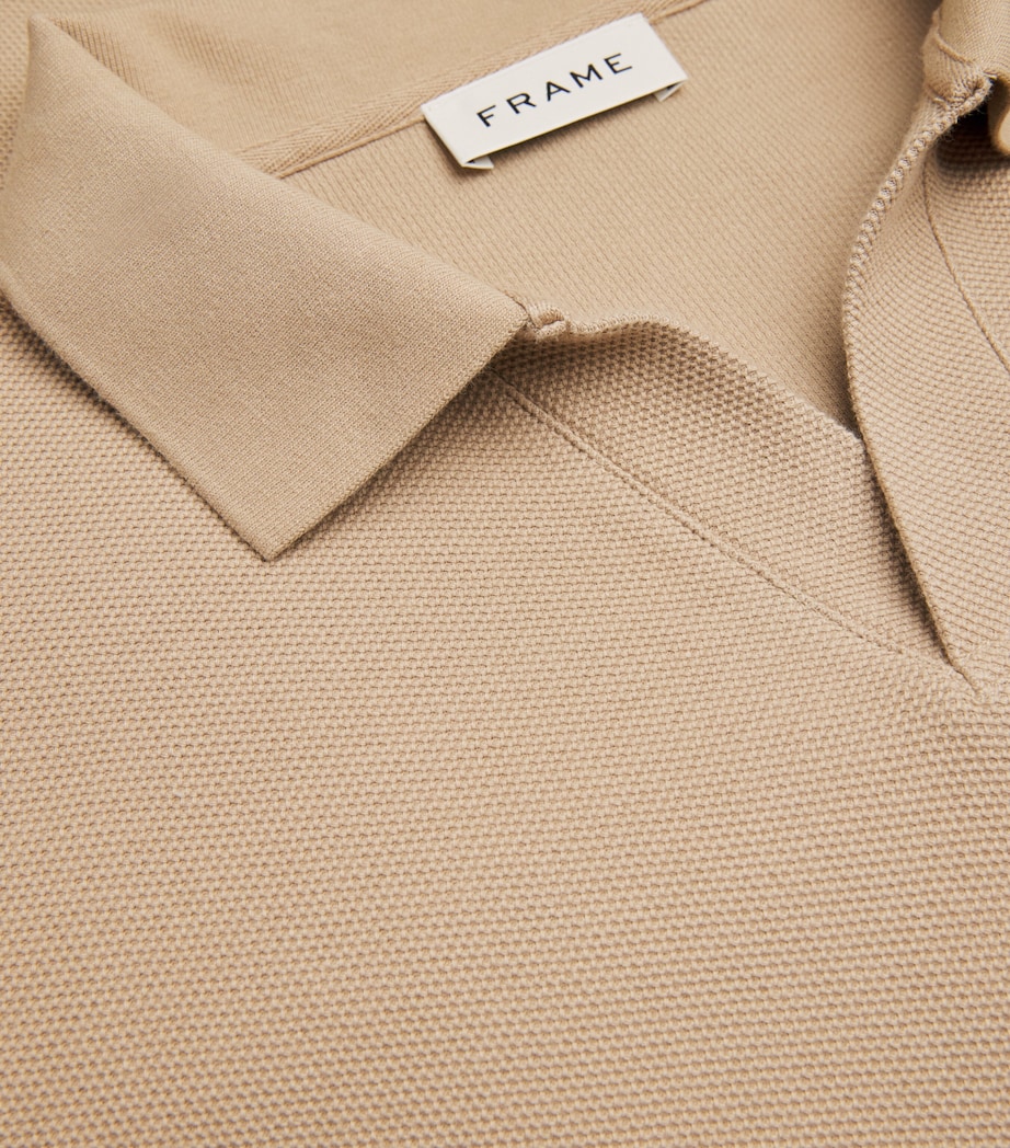 Cotton Piqué Polo Shirt SUMMER BEIGE Image 5