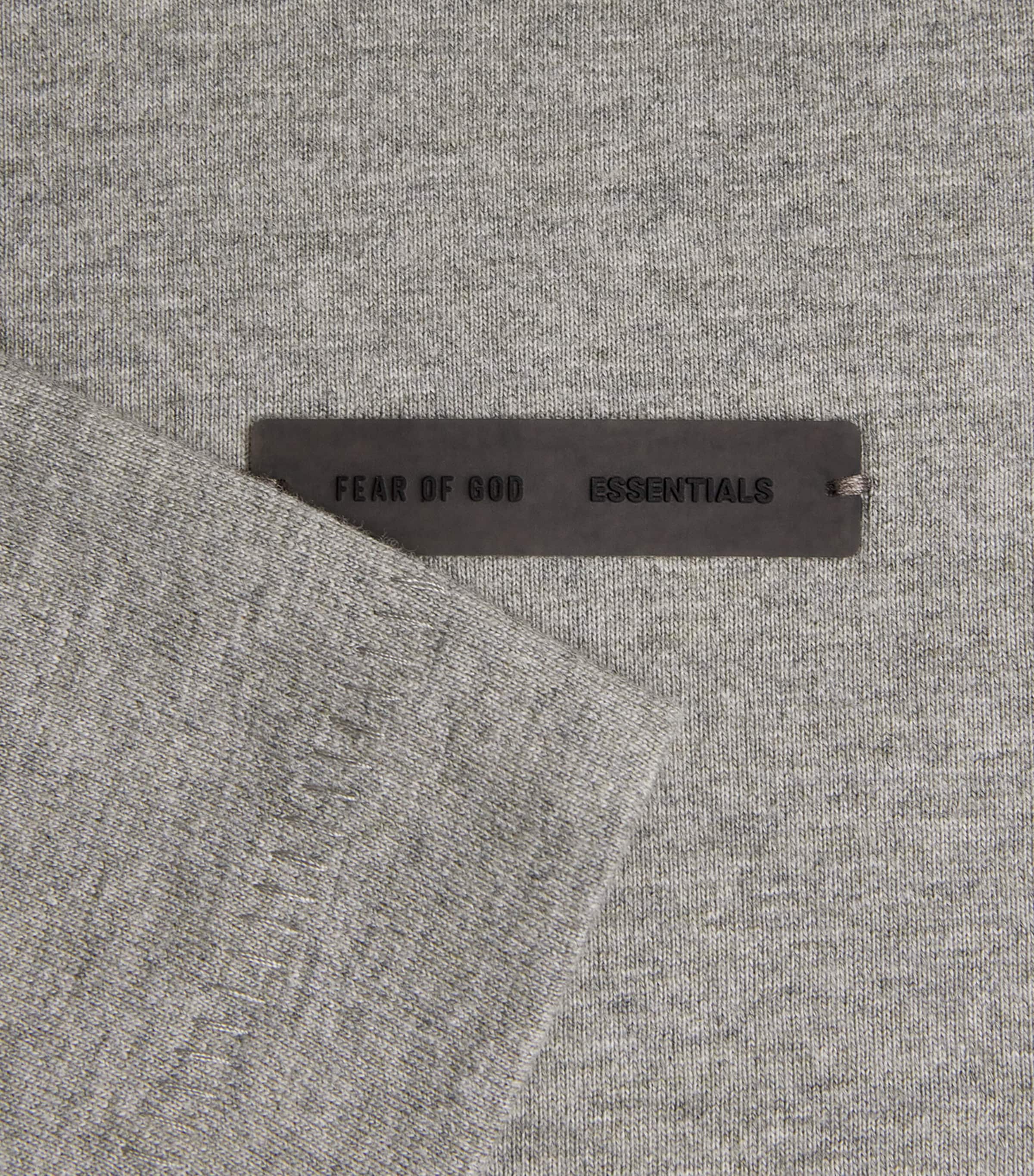 Cotton Logo Oversized T-Shirt CONCRETE HEATHER Image 5