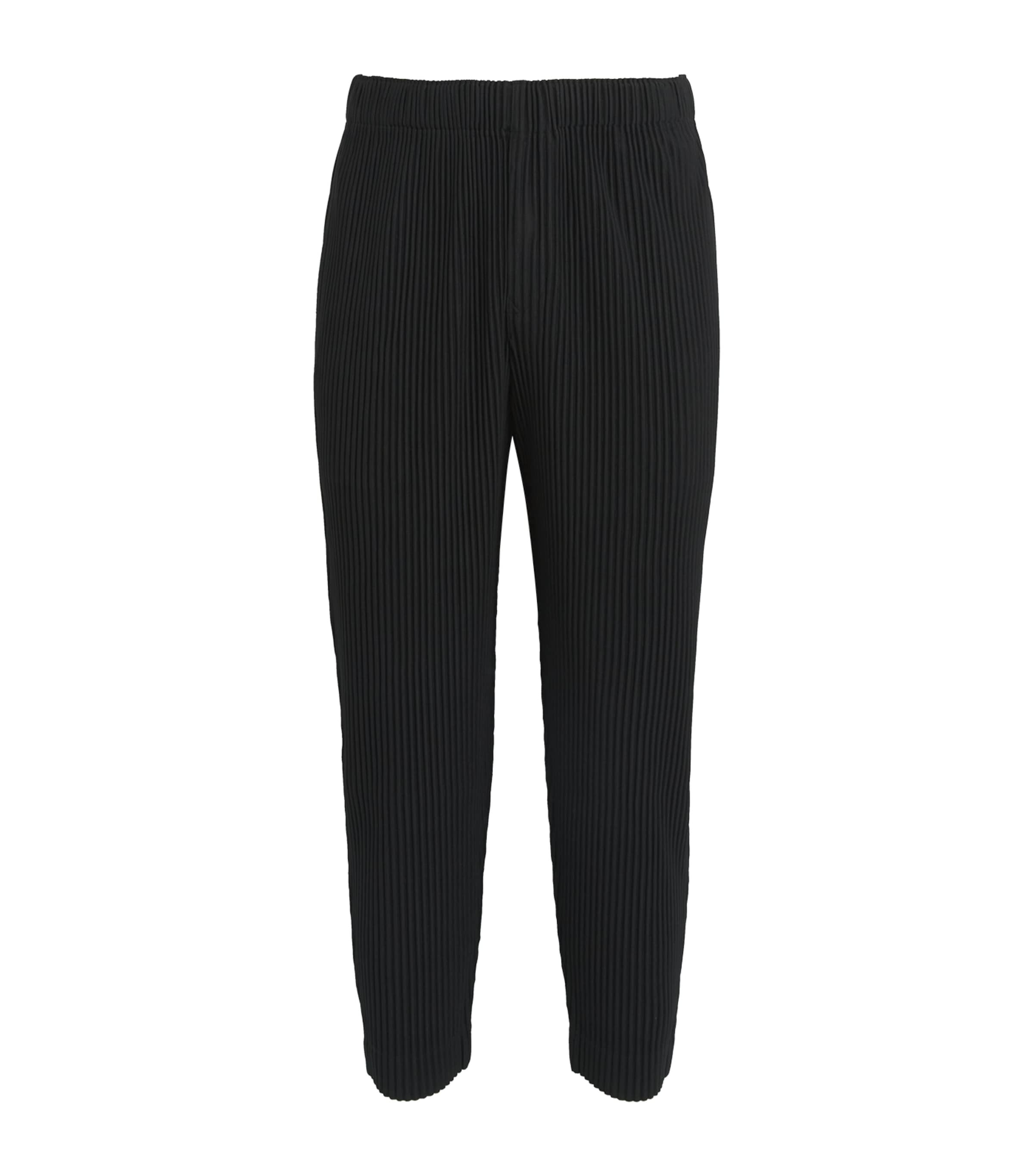 Issey Miyake Pleated Straight Trousers In Neutral