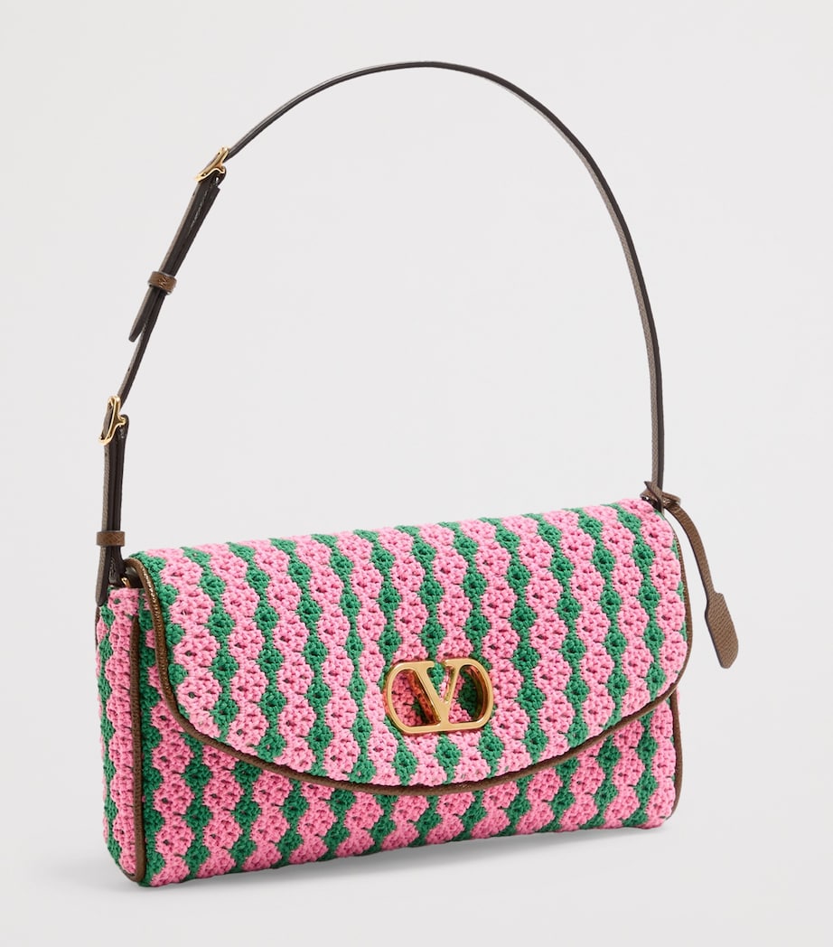 Valentino Garavani Small Crochet DeVain Shoulder Bag Image 2