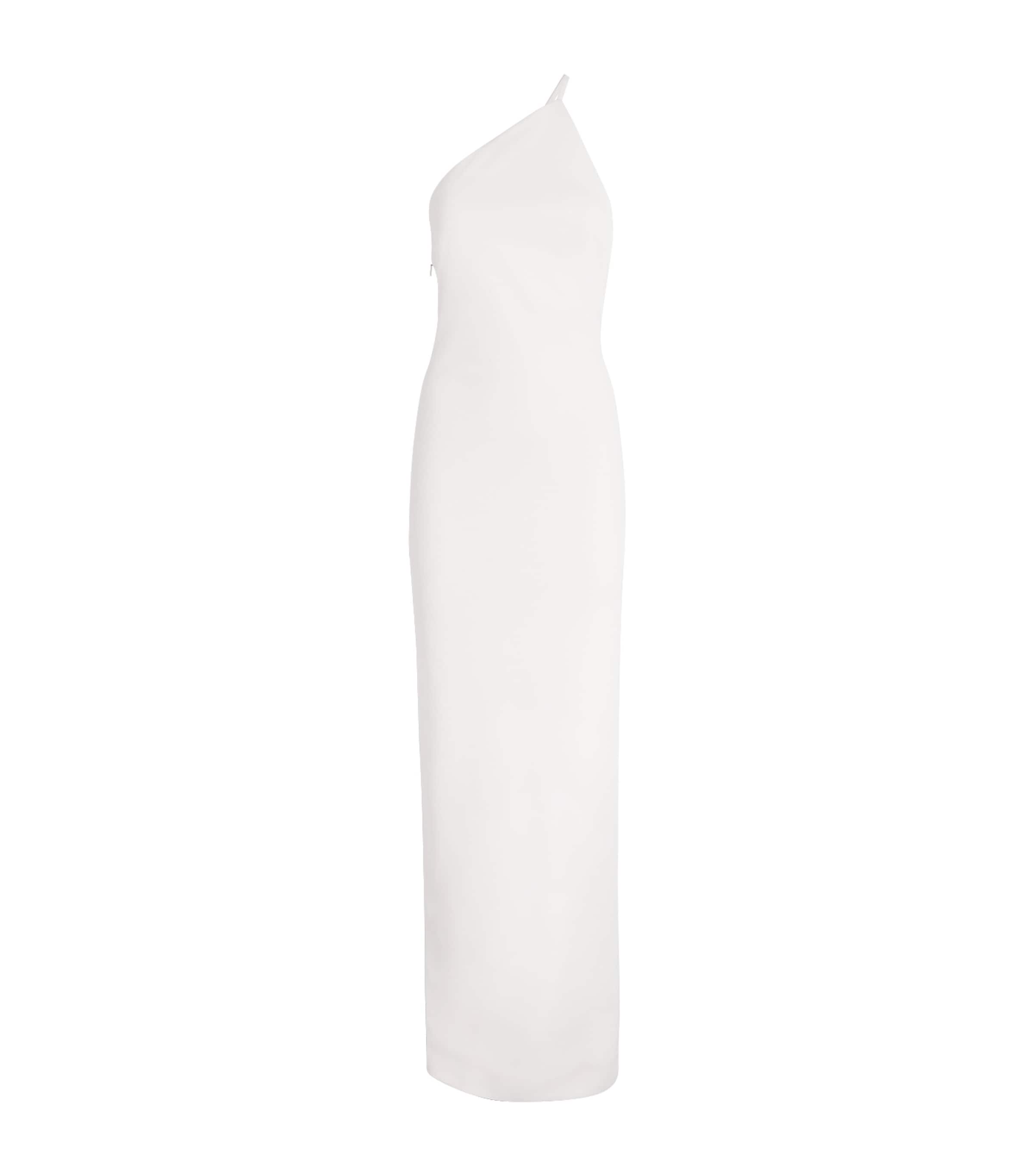 Solace London Womens Crepe Alexandra Maxi Dress Cream Image 1