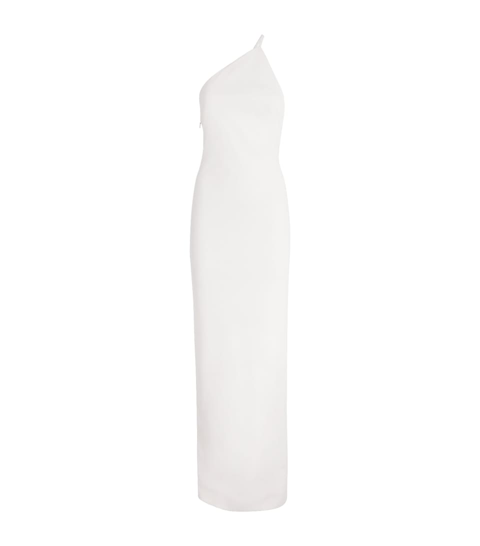 Solace London Crepe Alexandra Maxi Dress Cream