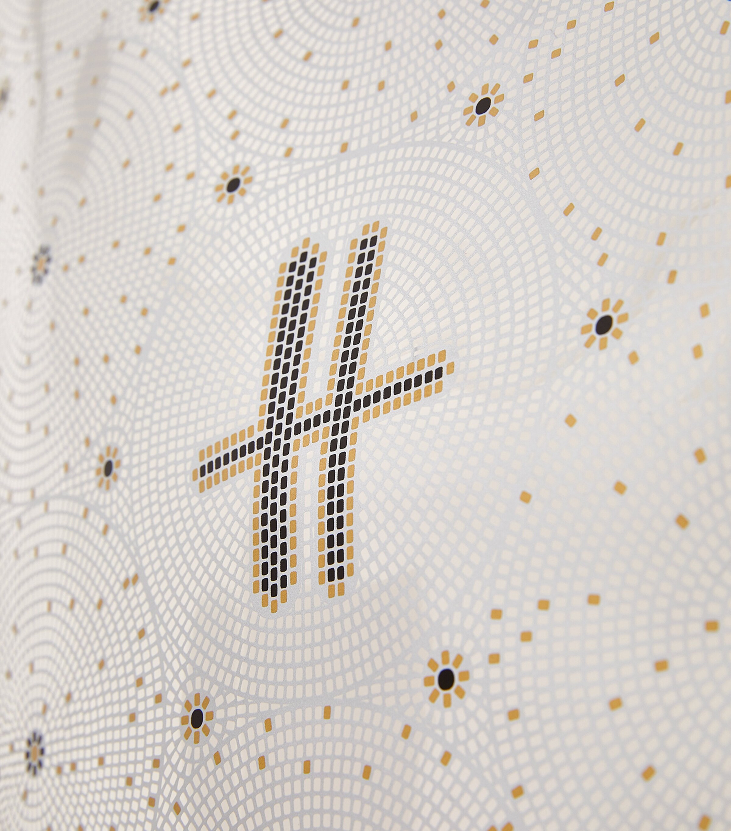 Harrods Medium Mosaic Floor Shopper Bag Black Image 8