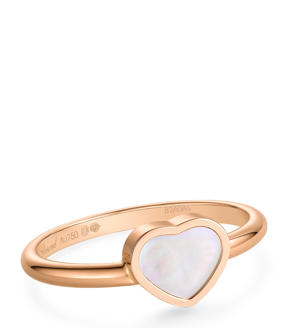 Rose Gold and Mother-of-Pearl My Happy Hearts Ring 18K ROSE GOLD Image 4