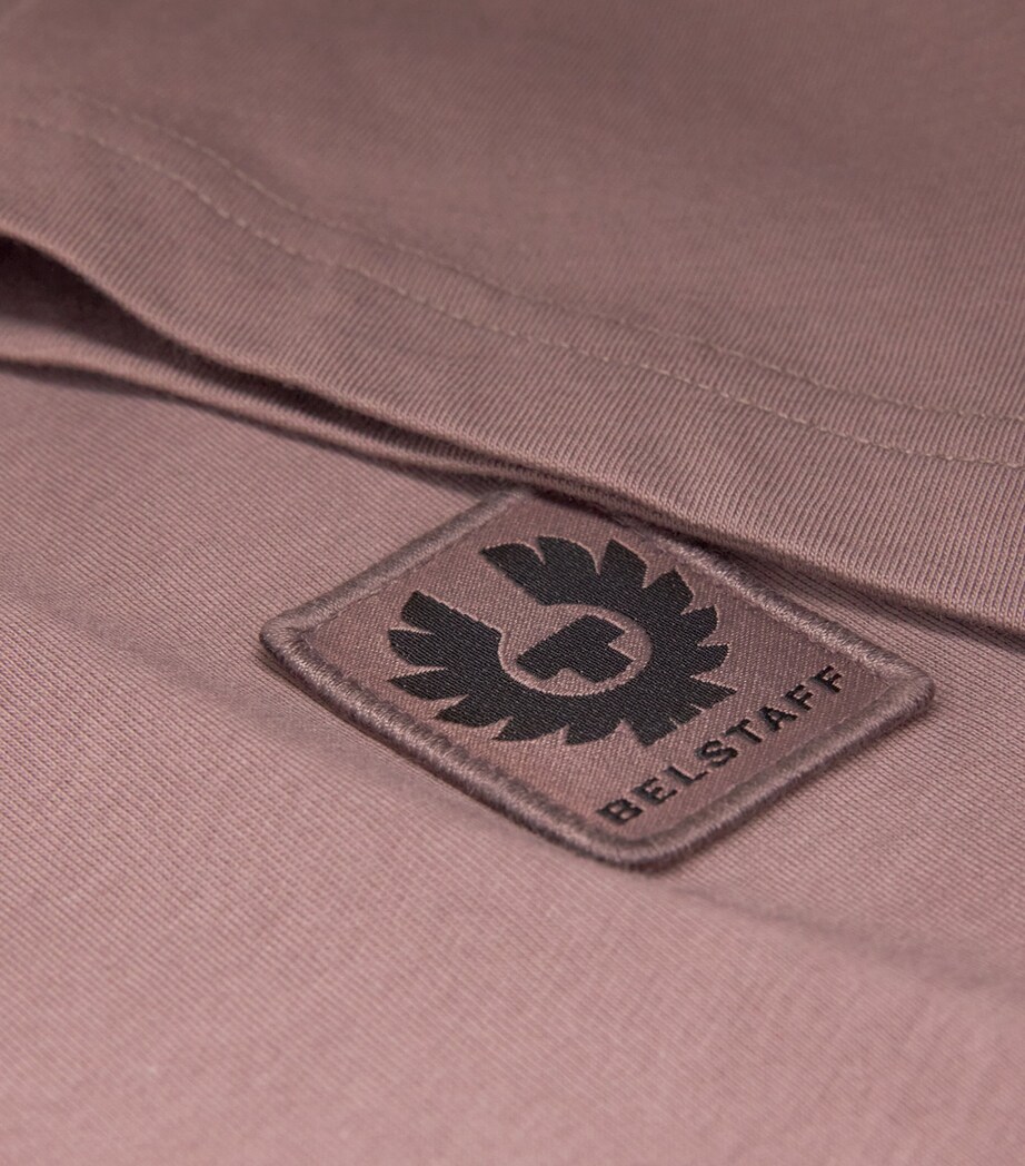 Belstaff Mens Cotton Logo-Applique T-Shirt Asphaltasplt Image 6