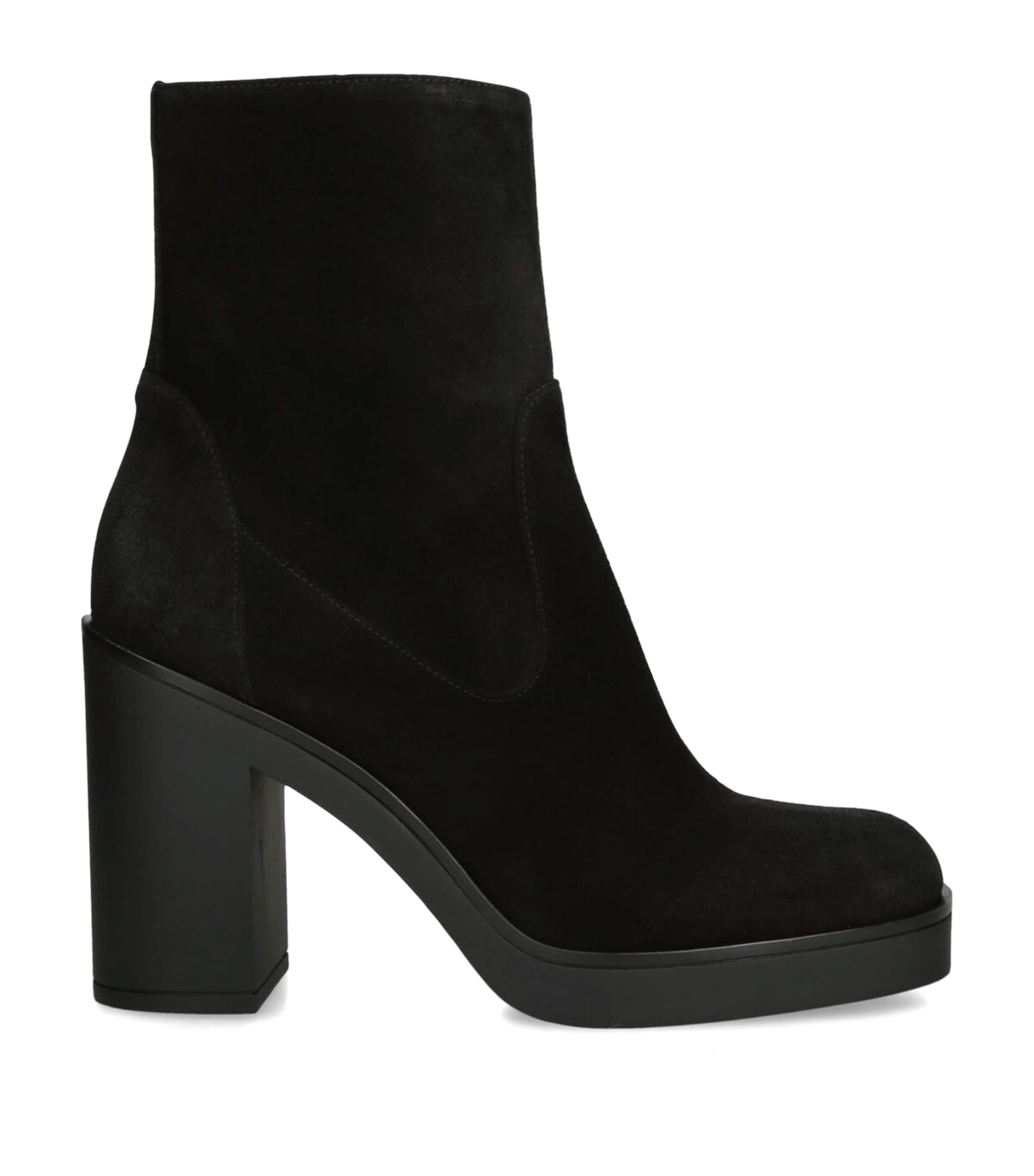 Shop Stuart Weitzman Suede Bethany Boots 80 In Black